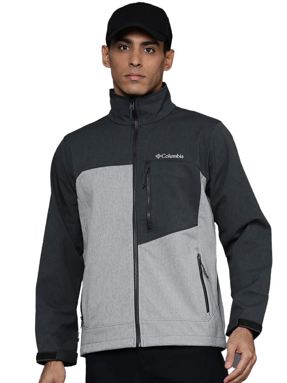 Columbia Men Grey Cruiser Valley Softshell Jacket