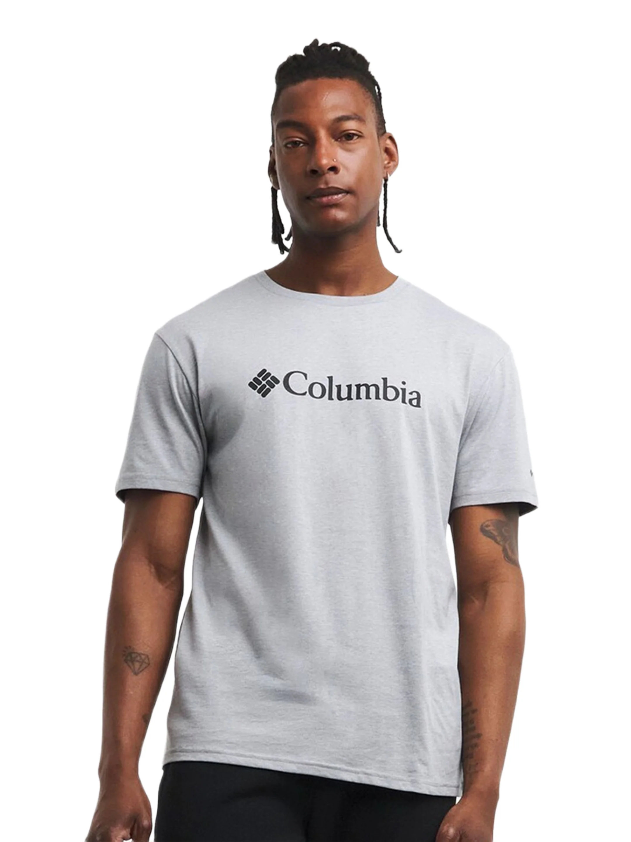 Columbia Men Grey CSC Basic Logo Tshirt