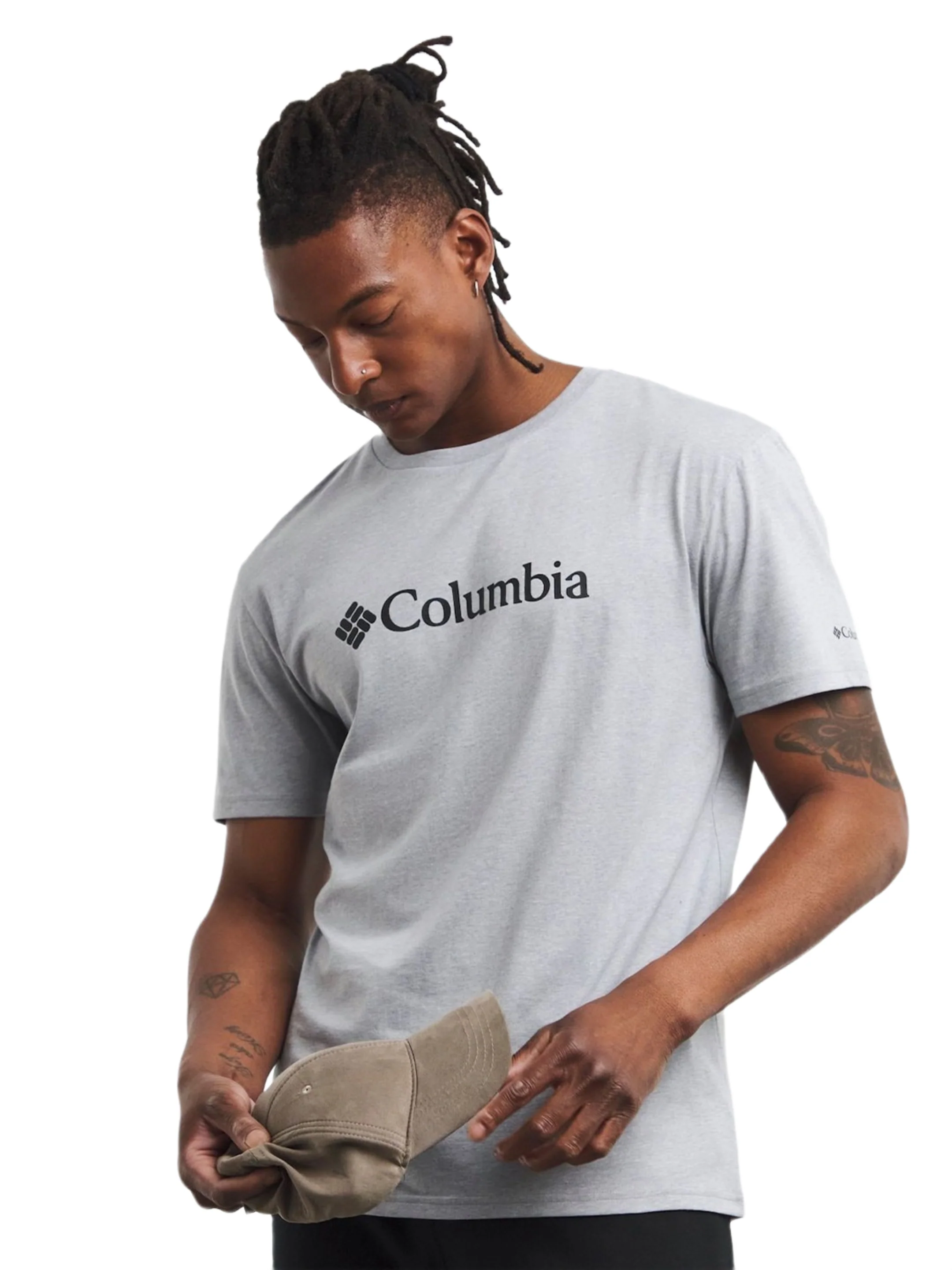 Columbia Men Grey CSC Basic Logo Tshirt - Image 5