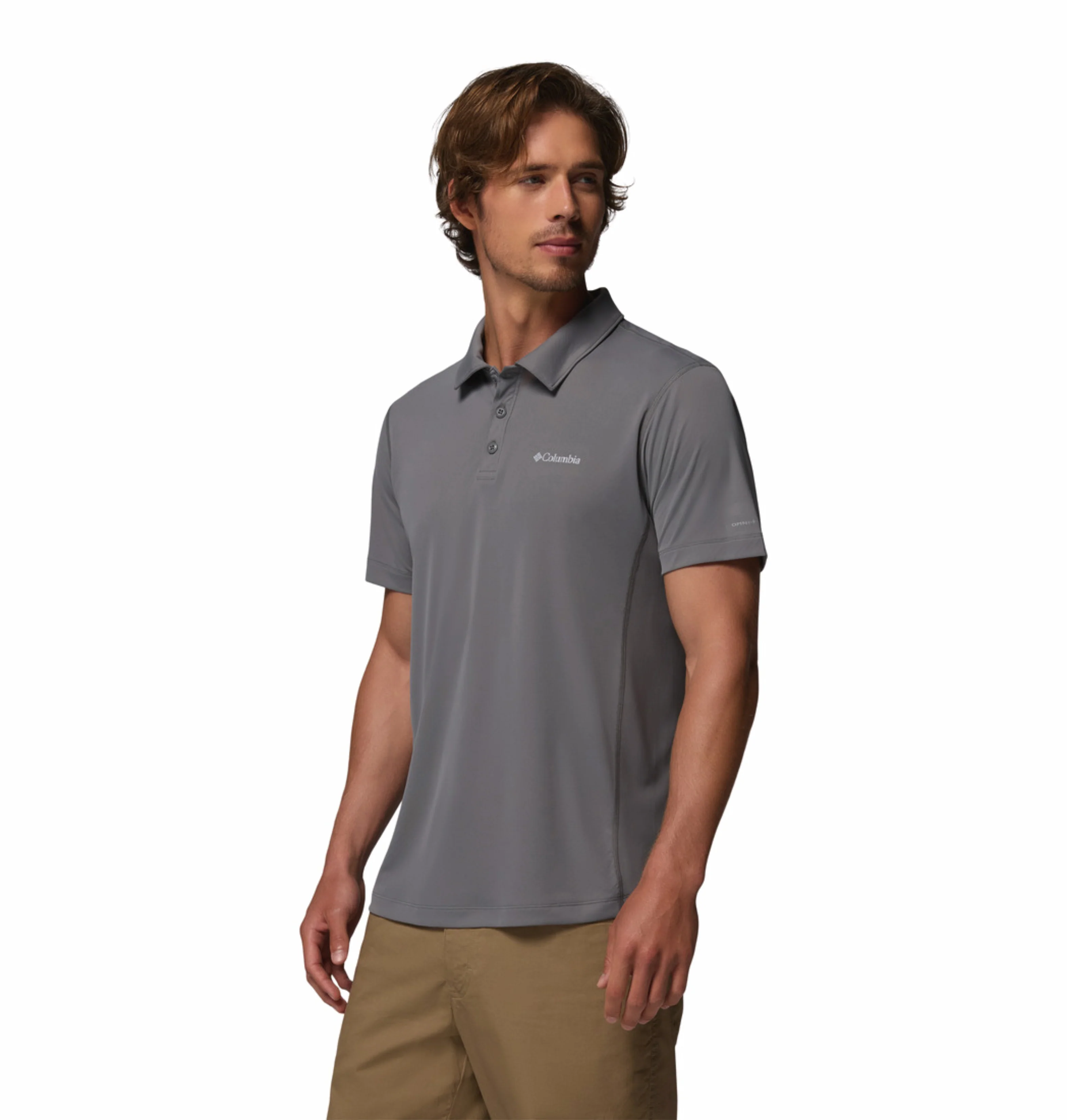 Columbia Men Grey Omni-Freeze Zero Rules Polo Tshirt - Image 5