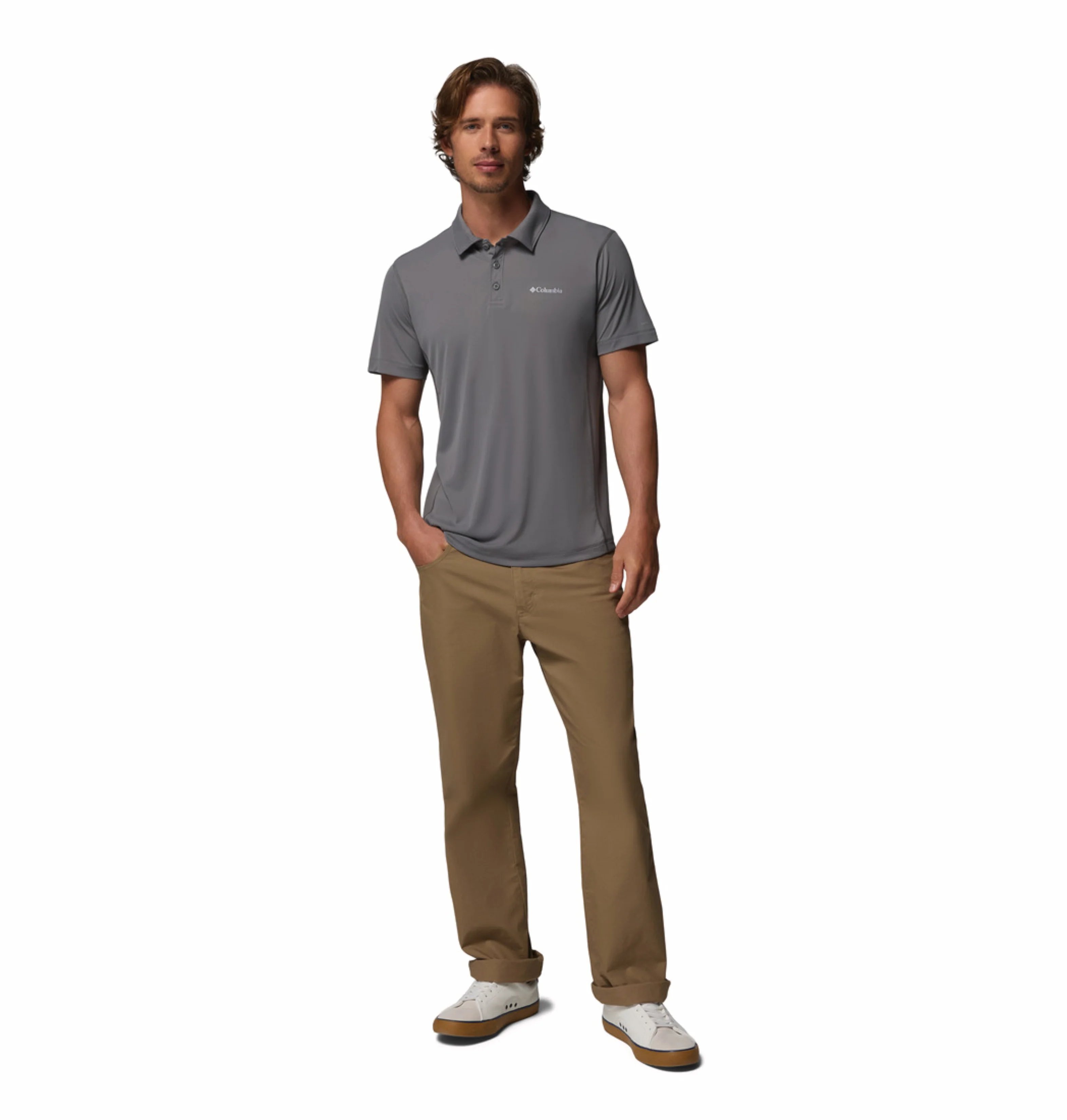 Columbia Men Grey Omni-Freeze Zero Rules Polo Tshirt - Image 6