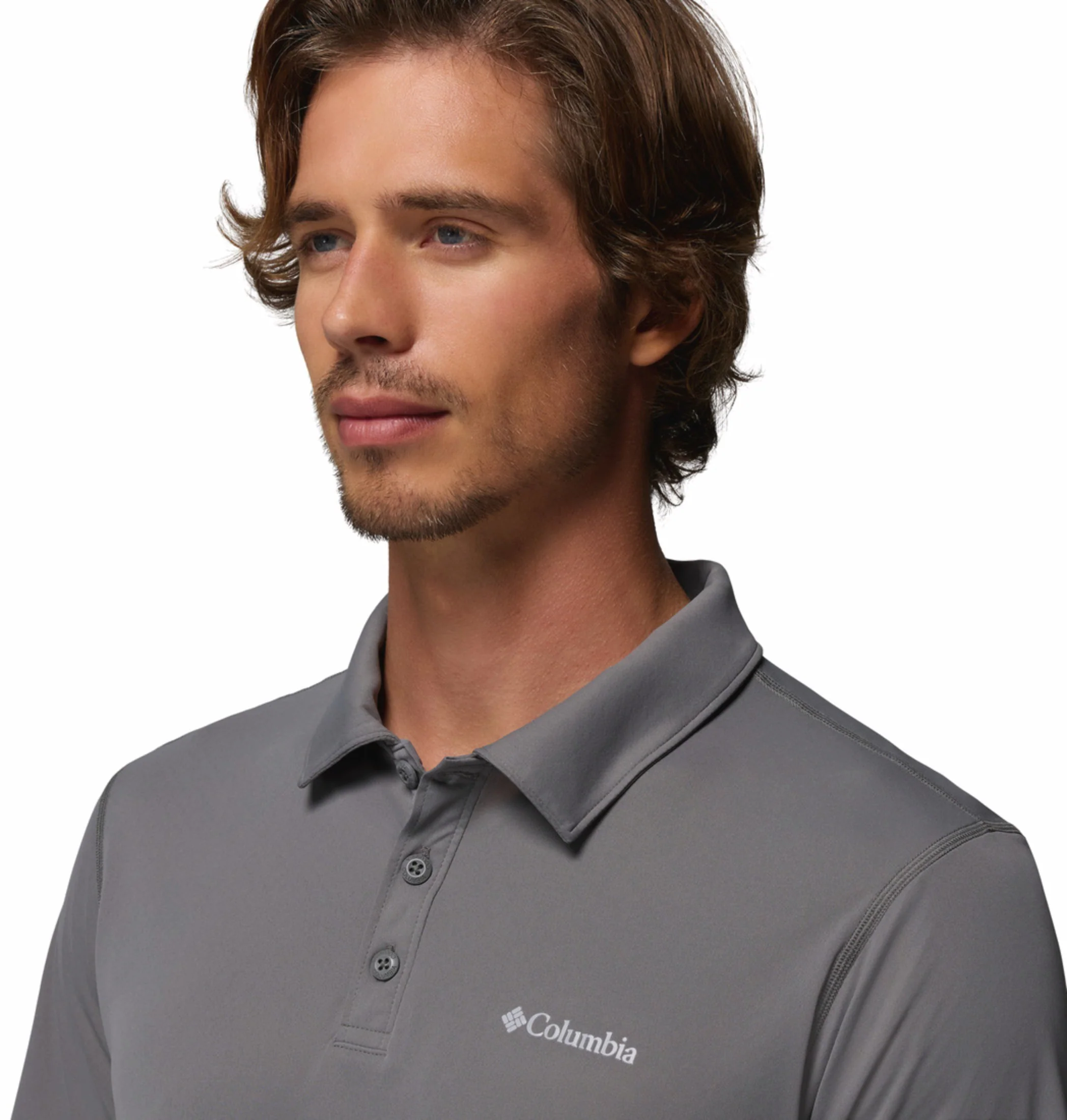 Columbia Men Grey Omni-Freeze Zero Rules Polo Tshirt - Image 8