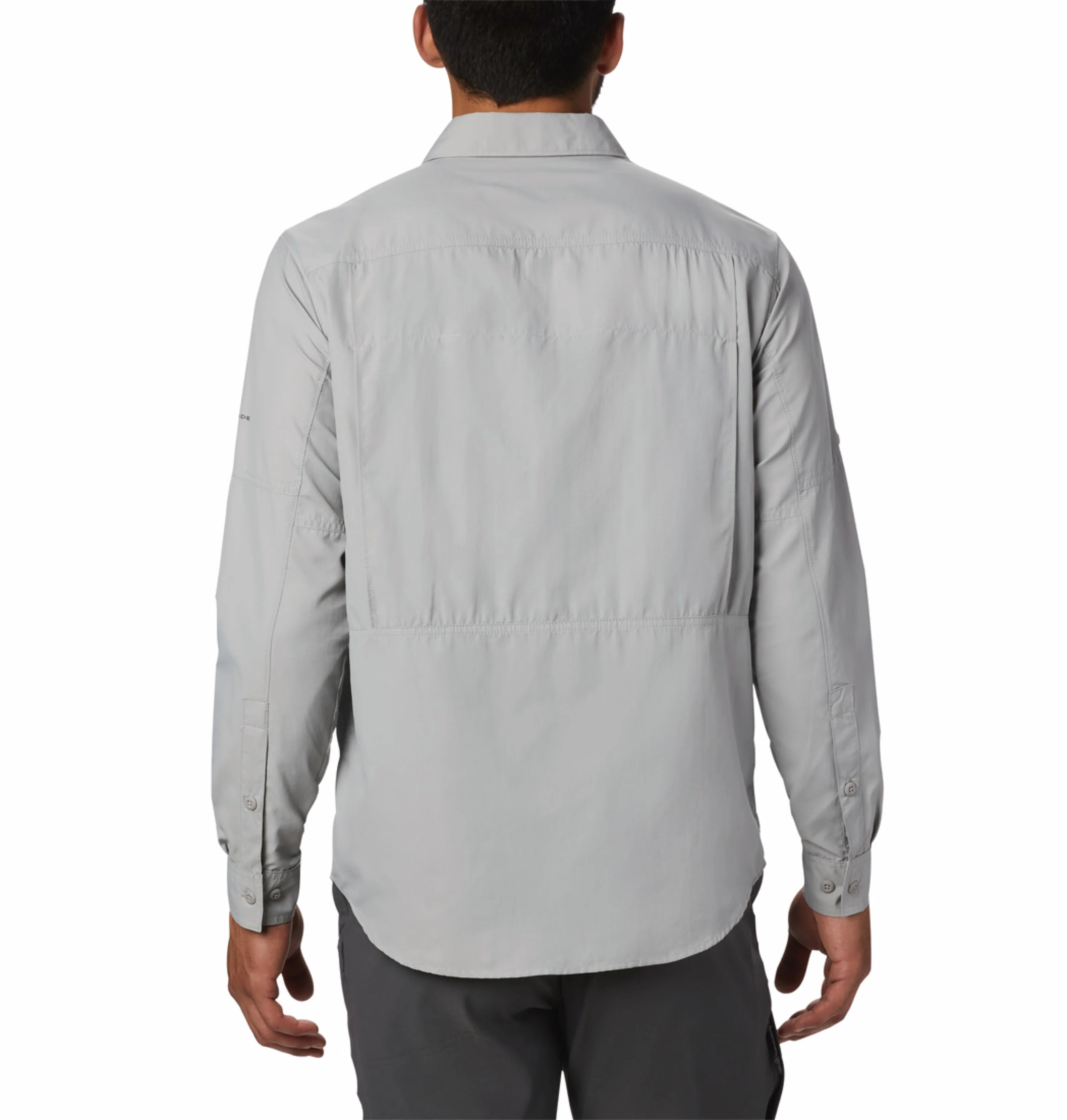 Columbia Men Grey Omni-Shade Silver Ridge 2.0 Long Sleeve Shirt - Image 4