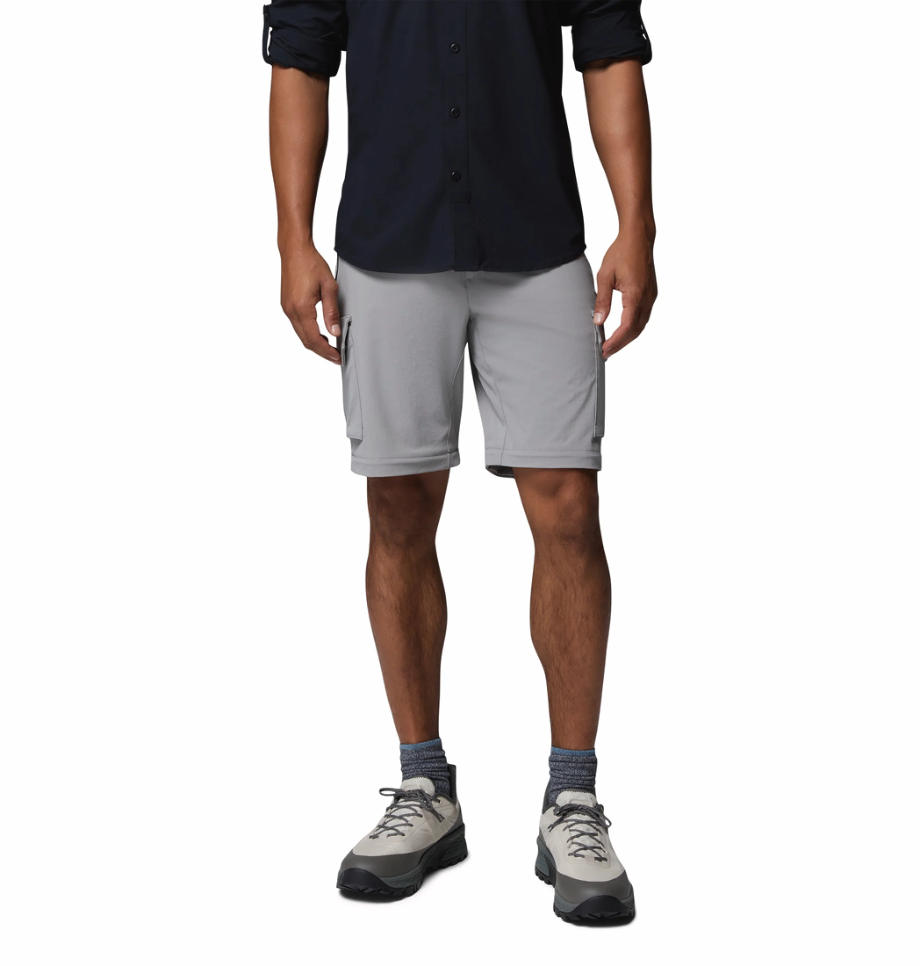 Columbia Men Grey Omni-Shade Silver Ridge Elite Convertible Pant (Plus Size) - Image 5