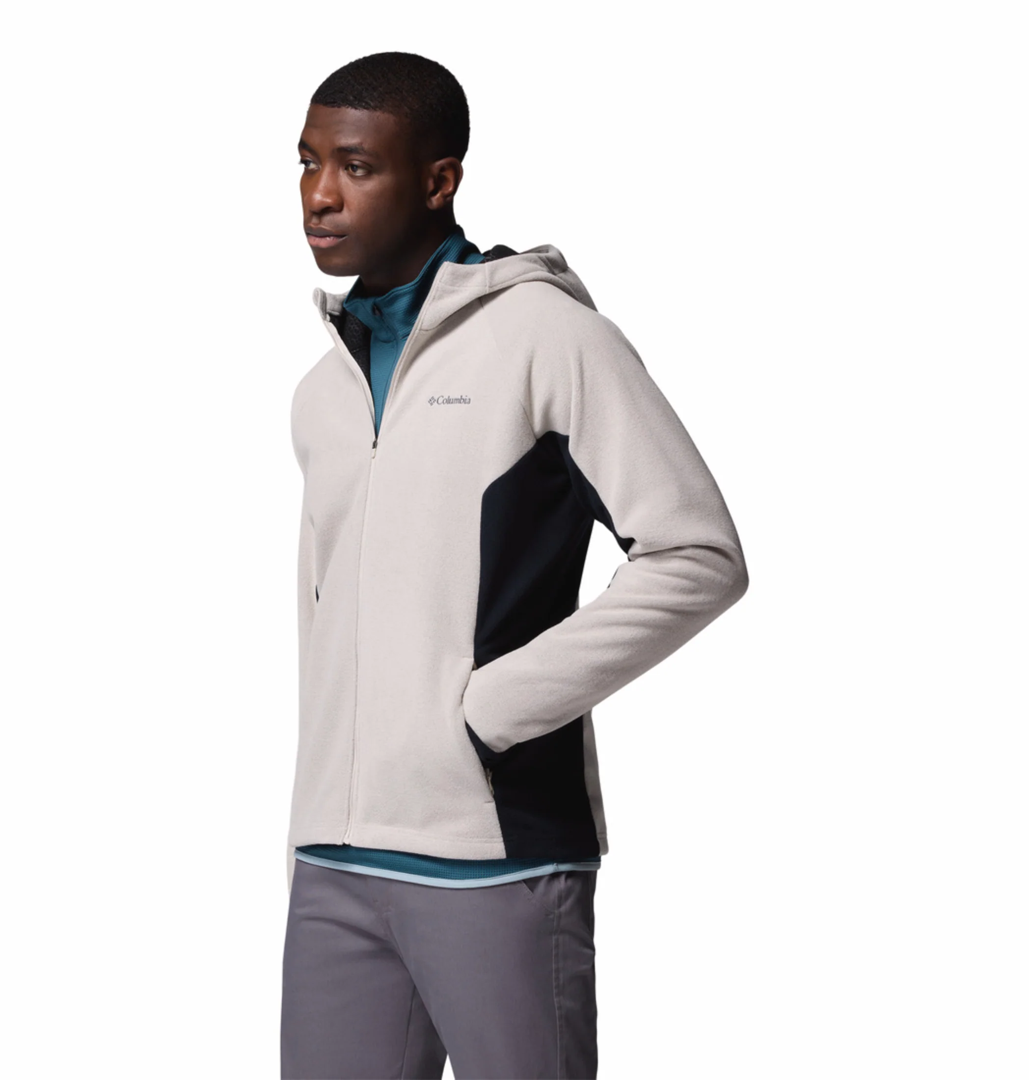 Columbia Men Grey OmniHeat Arctic Peak Fleece Jacket - Image 5