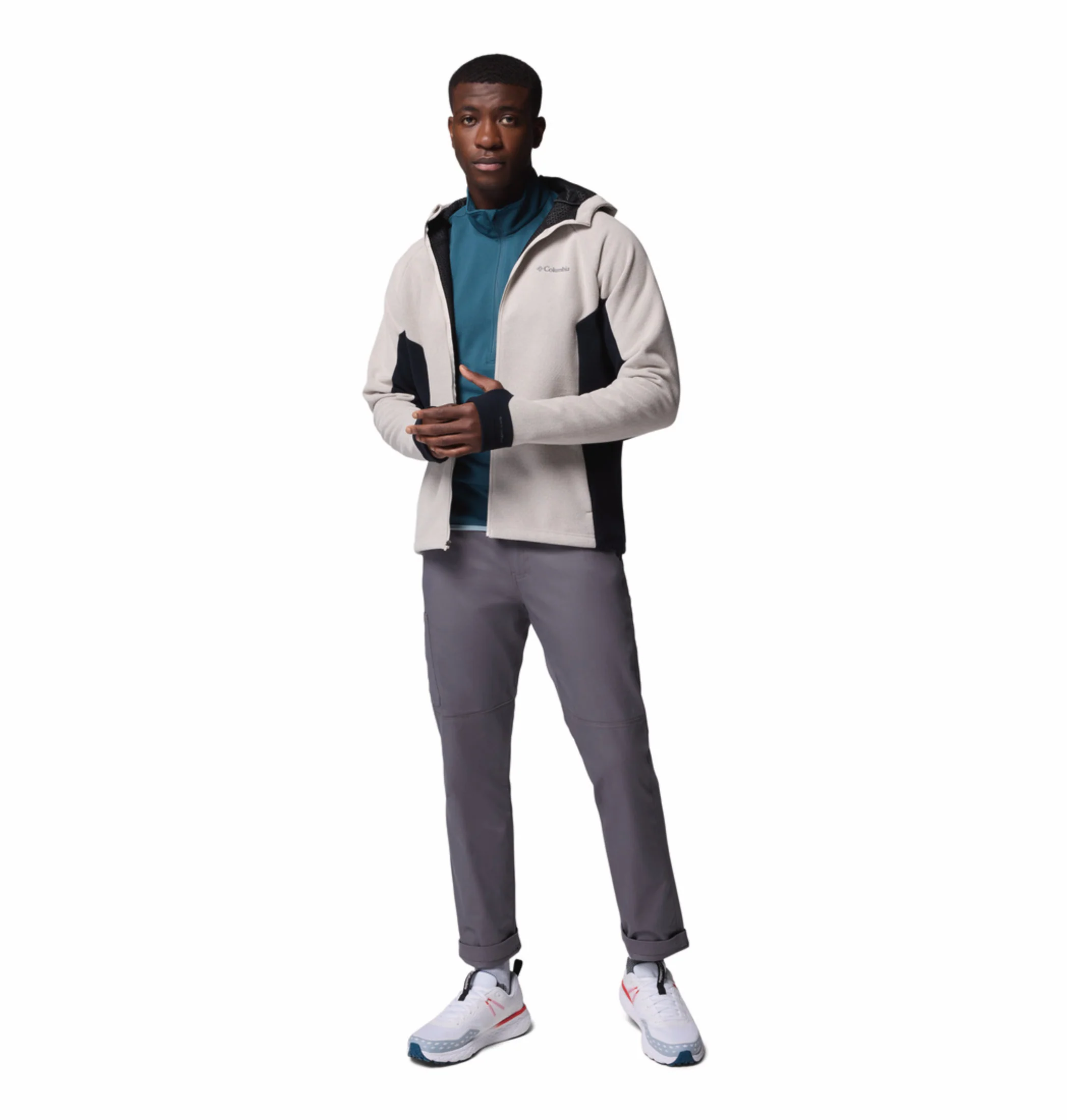Columbia Men Grey OmniHeat Arctic Peak Fleece Jacket - Image 6