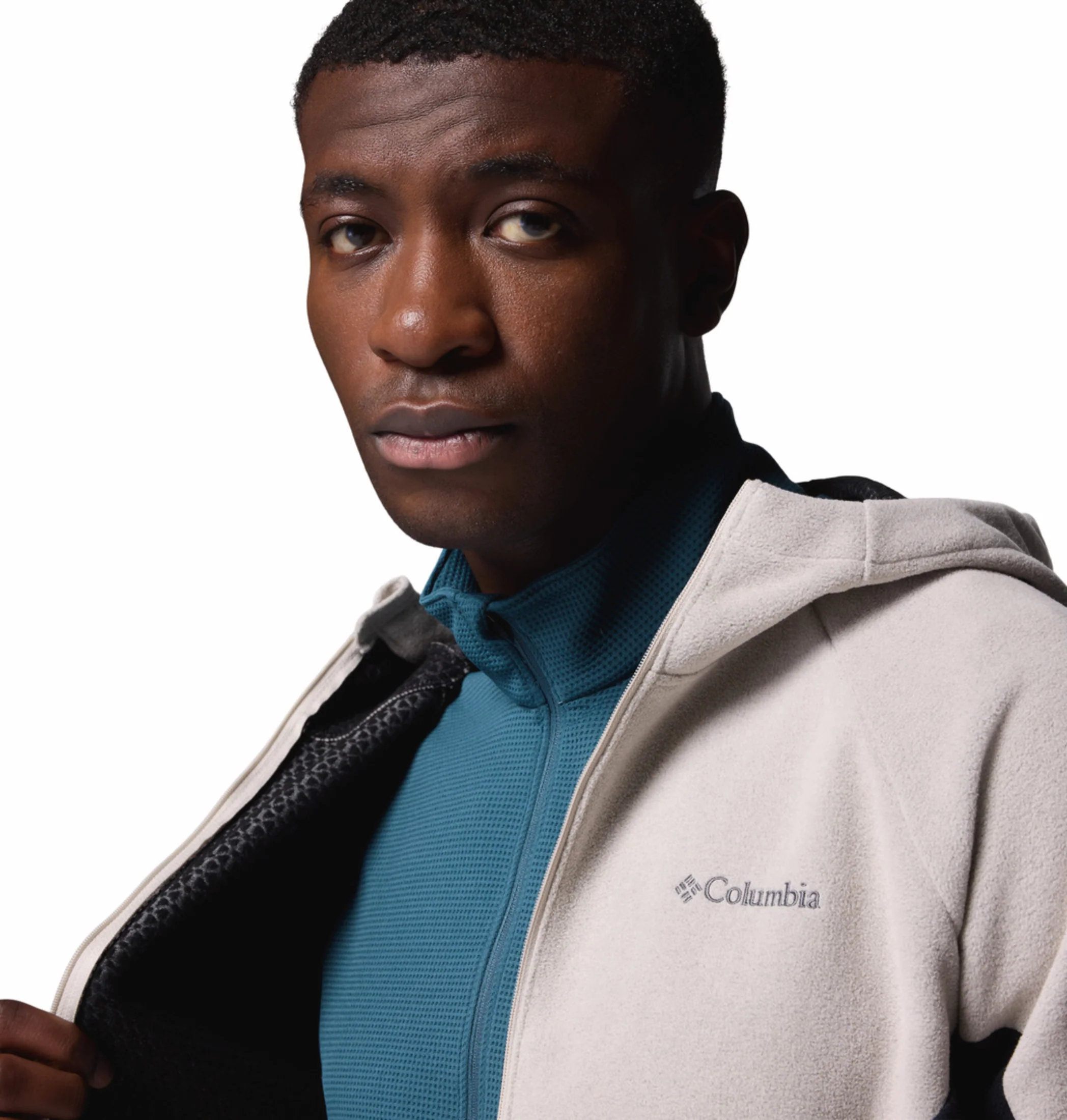 Columbia Men Grey OmniHeat Arctic Peak Fleece Jacket - Image 9