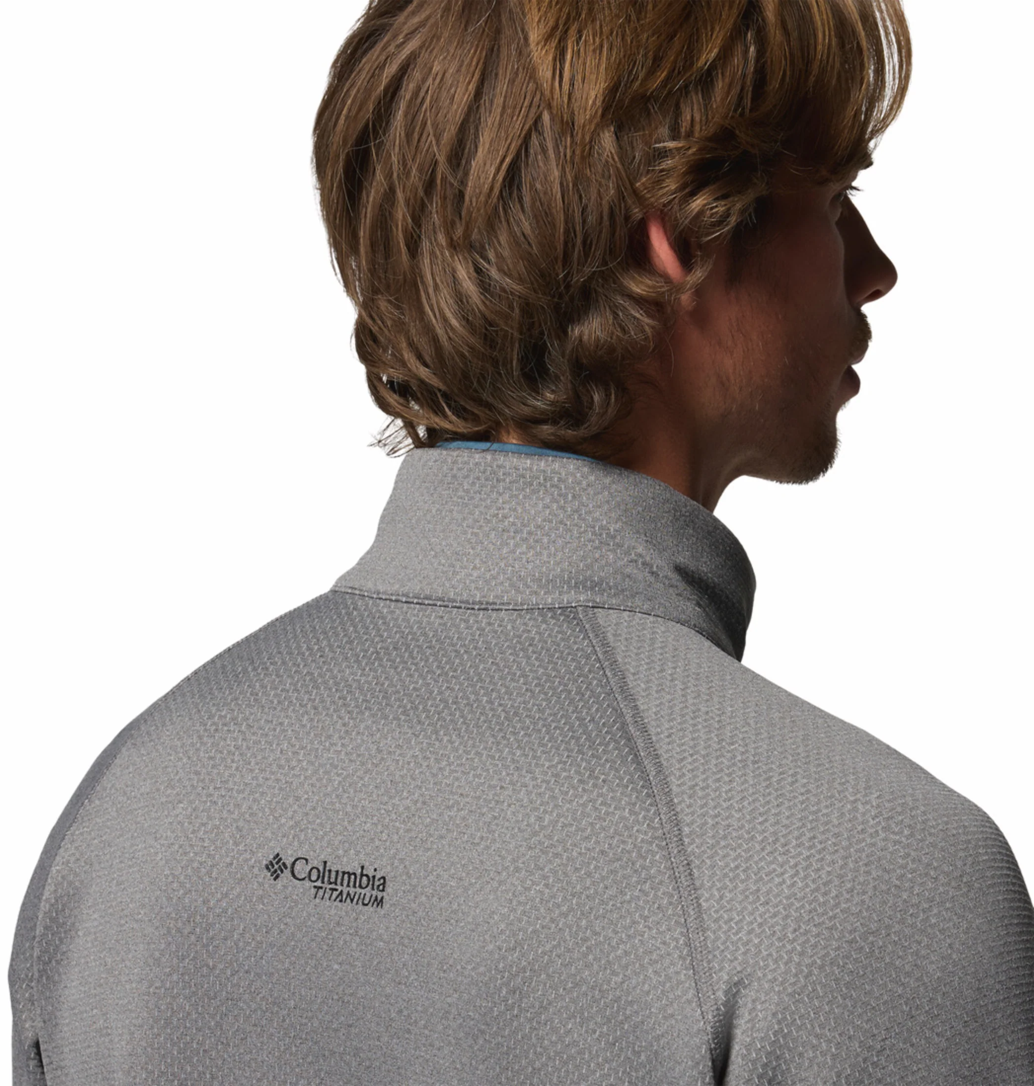 Columbia Men Grey OmniWick Triple Canyon Grid II Fleece Jacket - Image 11
