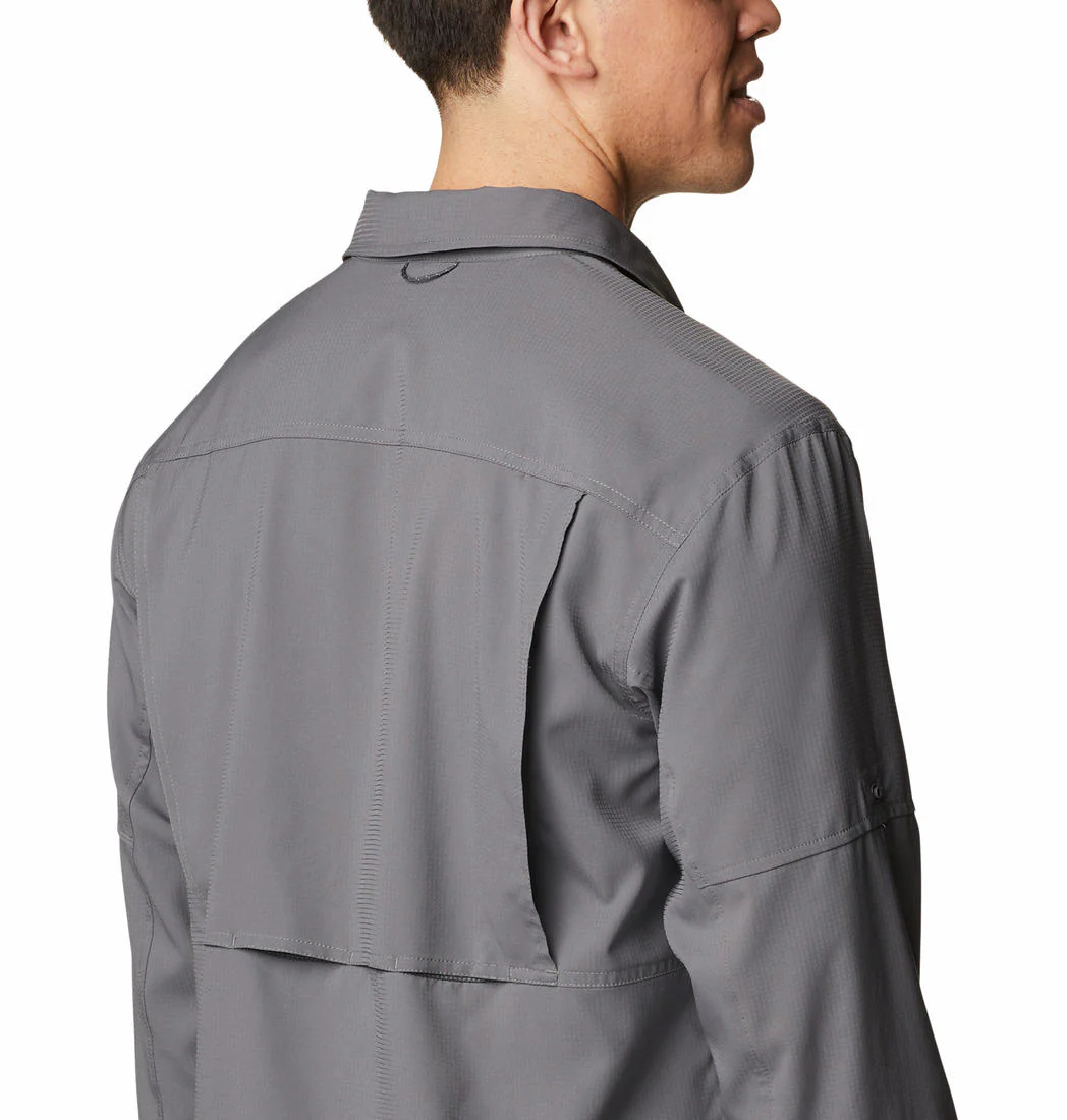 Columbia Men Grey Silver Ridge Utility Lite Long Sleeve (Sun Protection) - Image 5