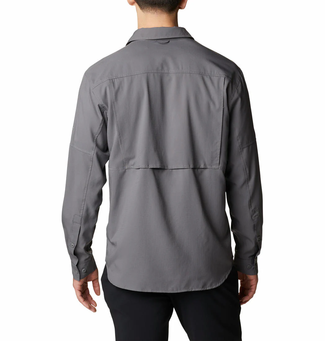 Columbia Men Grey Silver Ridge Utility Lite Long Sleeve (Sun Protection) - Image 7