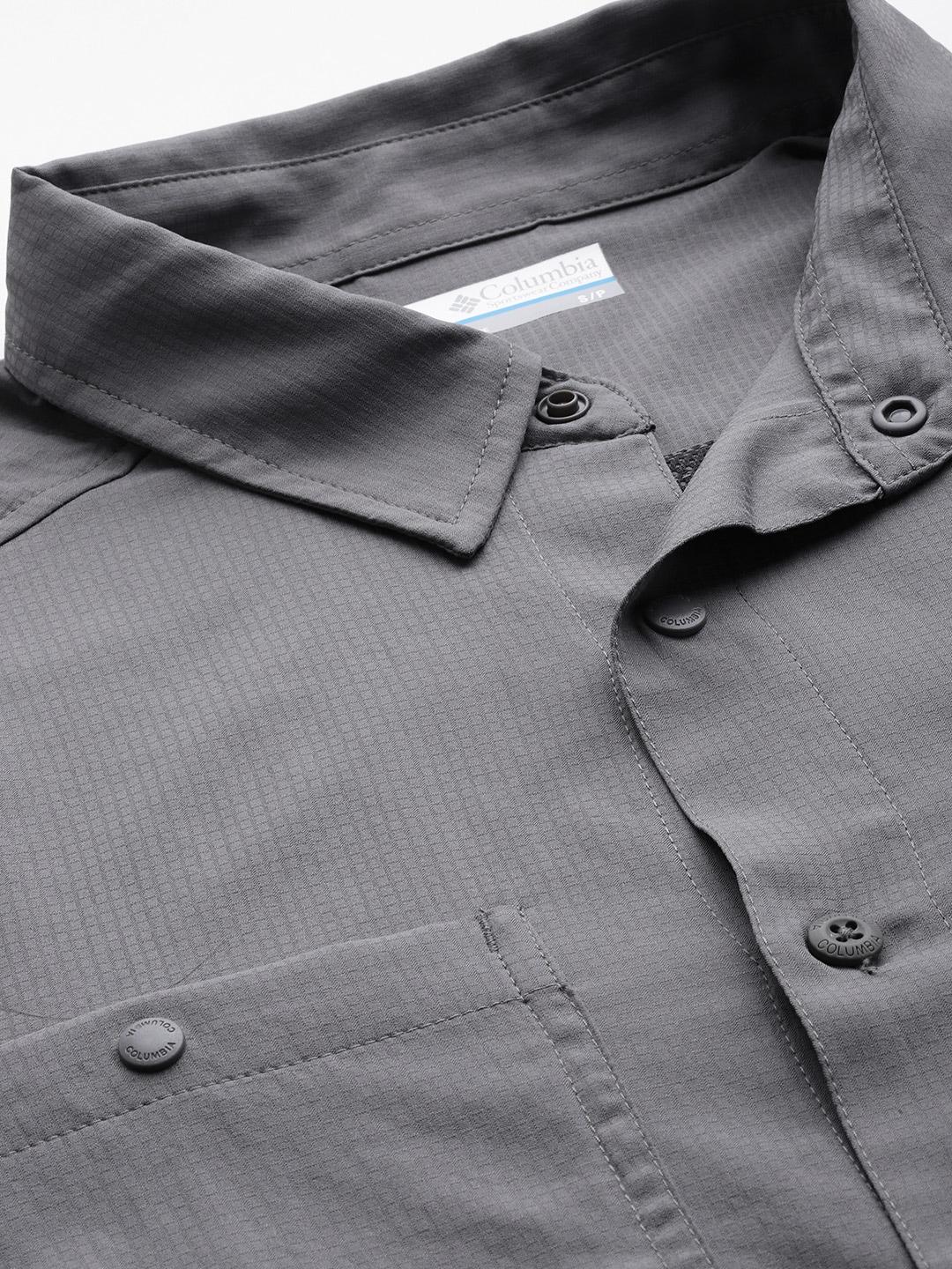 Columbia Men Grey Silver Ridge Utility Lite Long Sleeve (Sun Protection) - Image 8