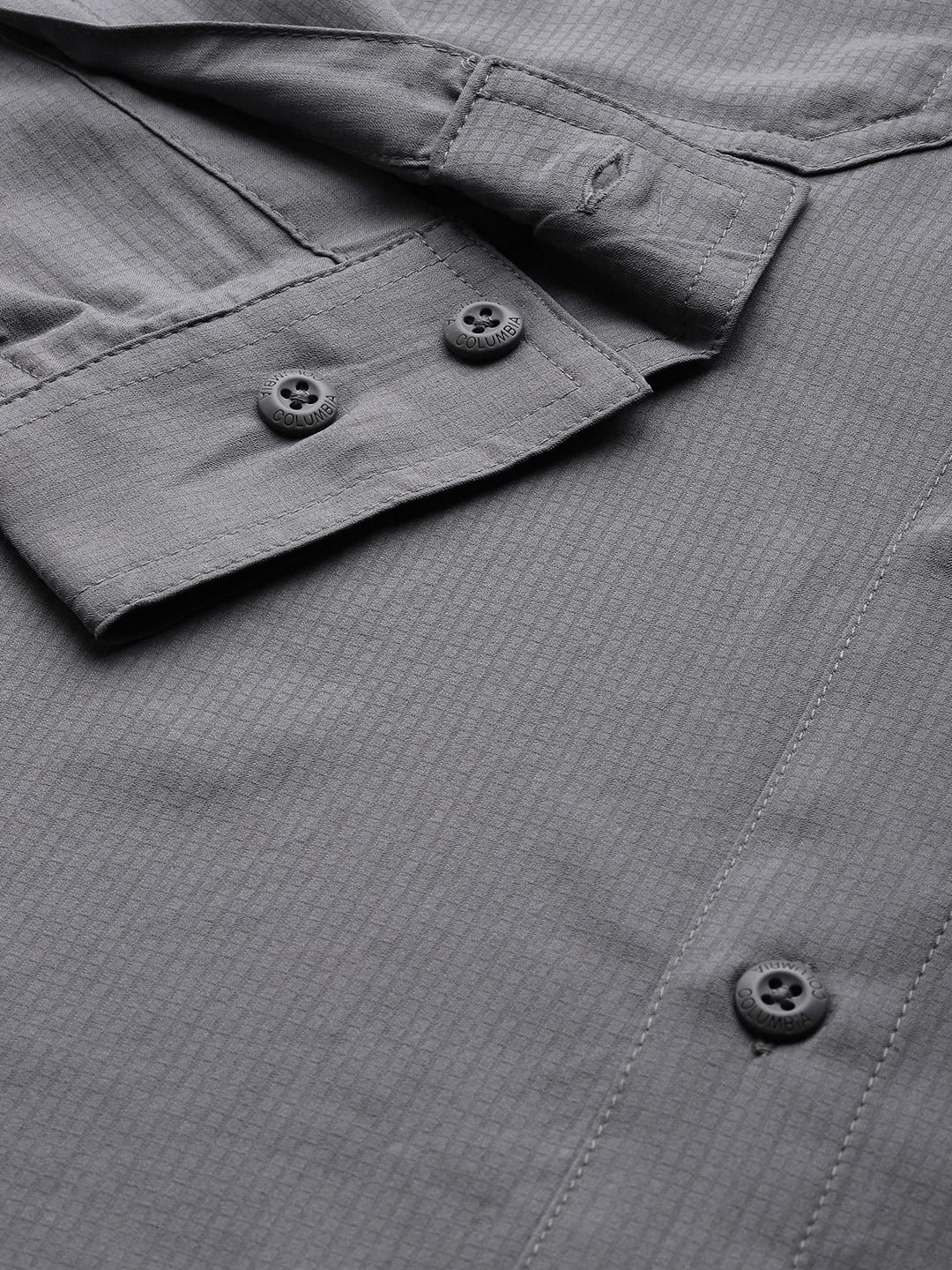 Columbia Men Grey Silver Ridge Utility Lite Long Sleeve (Sun Protection) - Image 9