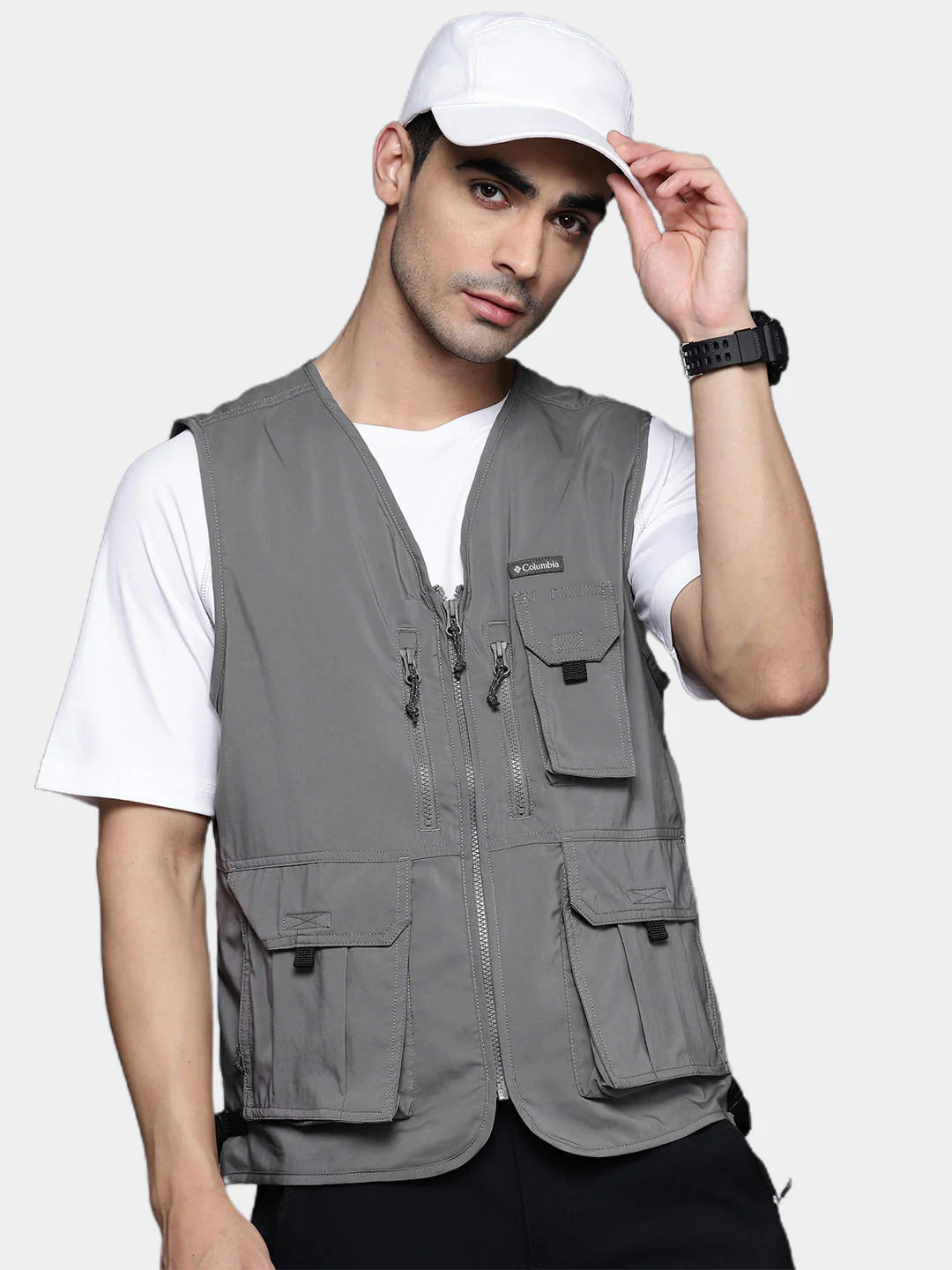 Columbia Men Grey Silver Ridge Utility Vest (Sun Protection) - Image 12