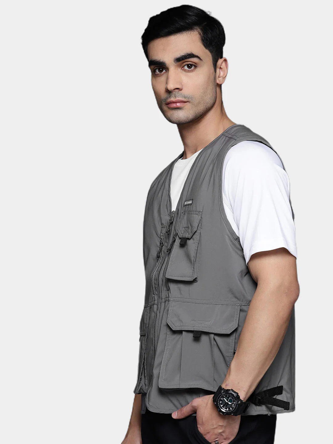 Columbia Men Grey Silver Ridge Utility Vest (Sun Protection) - Image 13