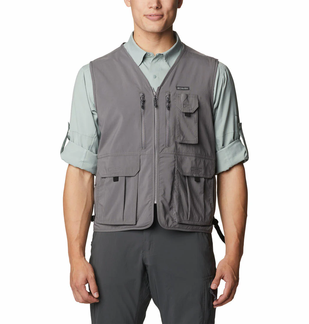 Columbia Men Grey Silver Ridge Utility Vest (Sun Protection) - Image 2
