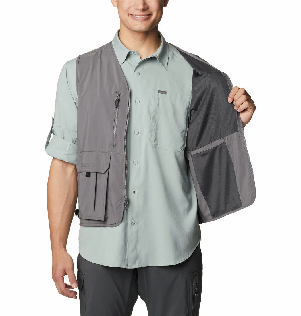 Columbia Men Grey Silver Ridge Utility Vest (Sun Protection) - Image 5