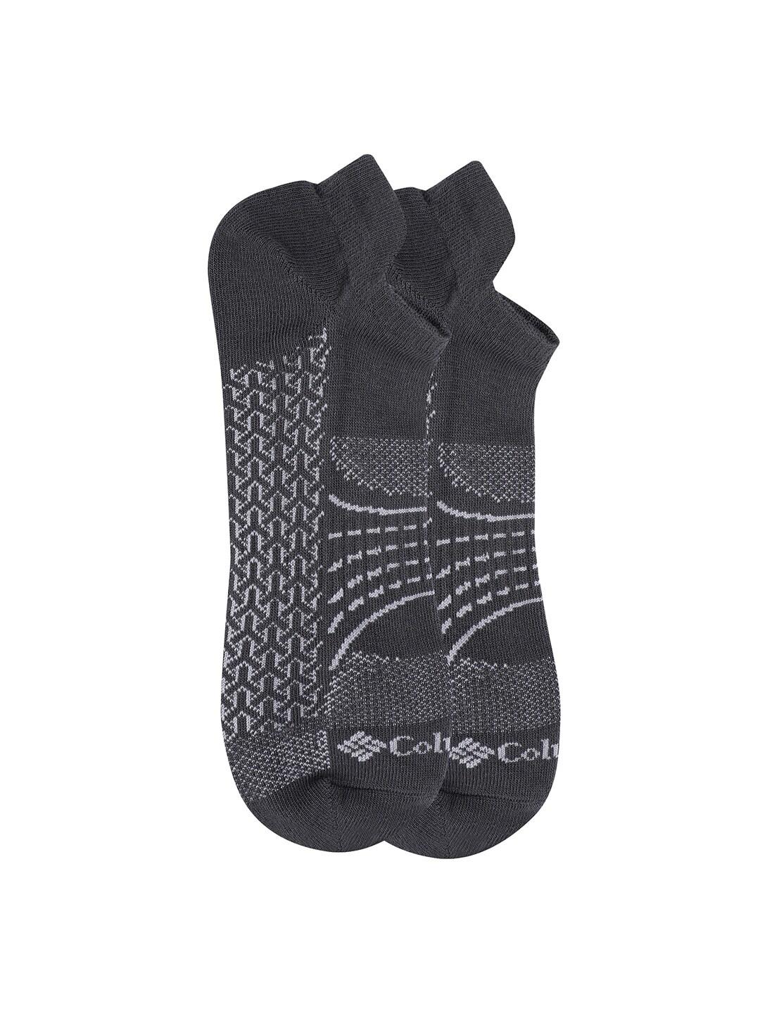 Columbia Men Grey SOCKS MN 2P NOSHO-ACTV-MAPPED (2 Pair) (Non Returnable)