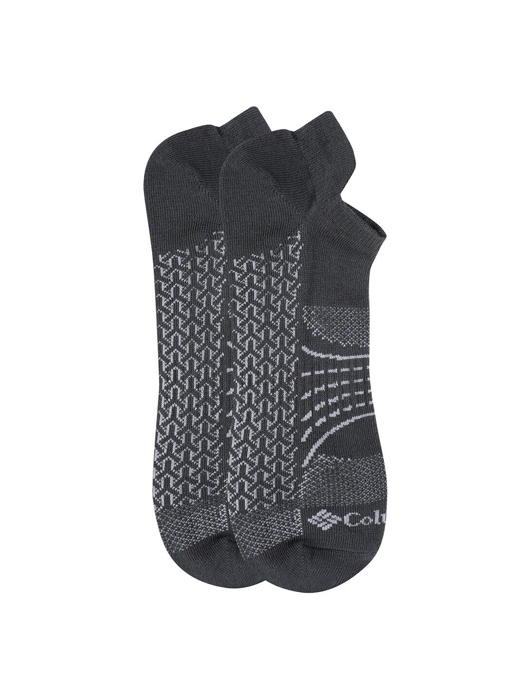 Columbia Men Grey SOCKS MN 2P NOSHO-ACTV-MAPPED (2 Pair) (Non Returnable) - Image 2