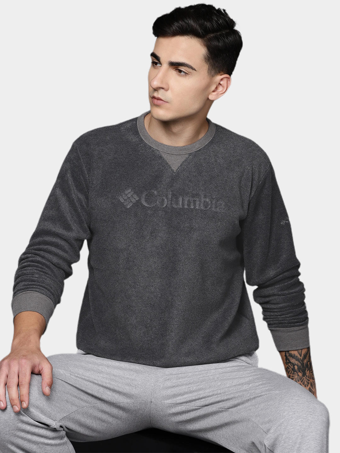 Columbia Men Grey Steens Mountain Crew 2.0 - Image 7