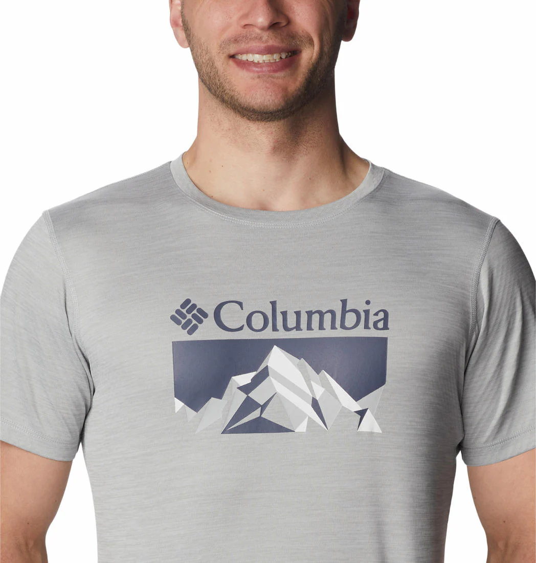 Columbia Men Grey Zero Rules Short Sleeve Graphic Shirt (Sun Protection) - Image 2