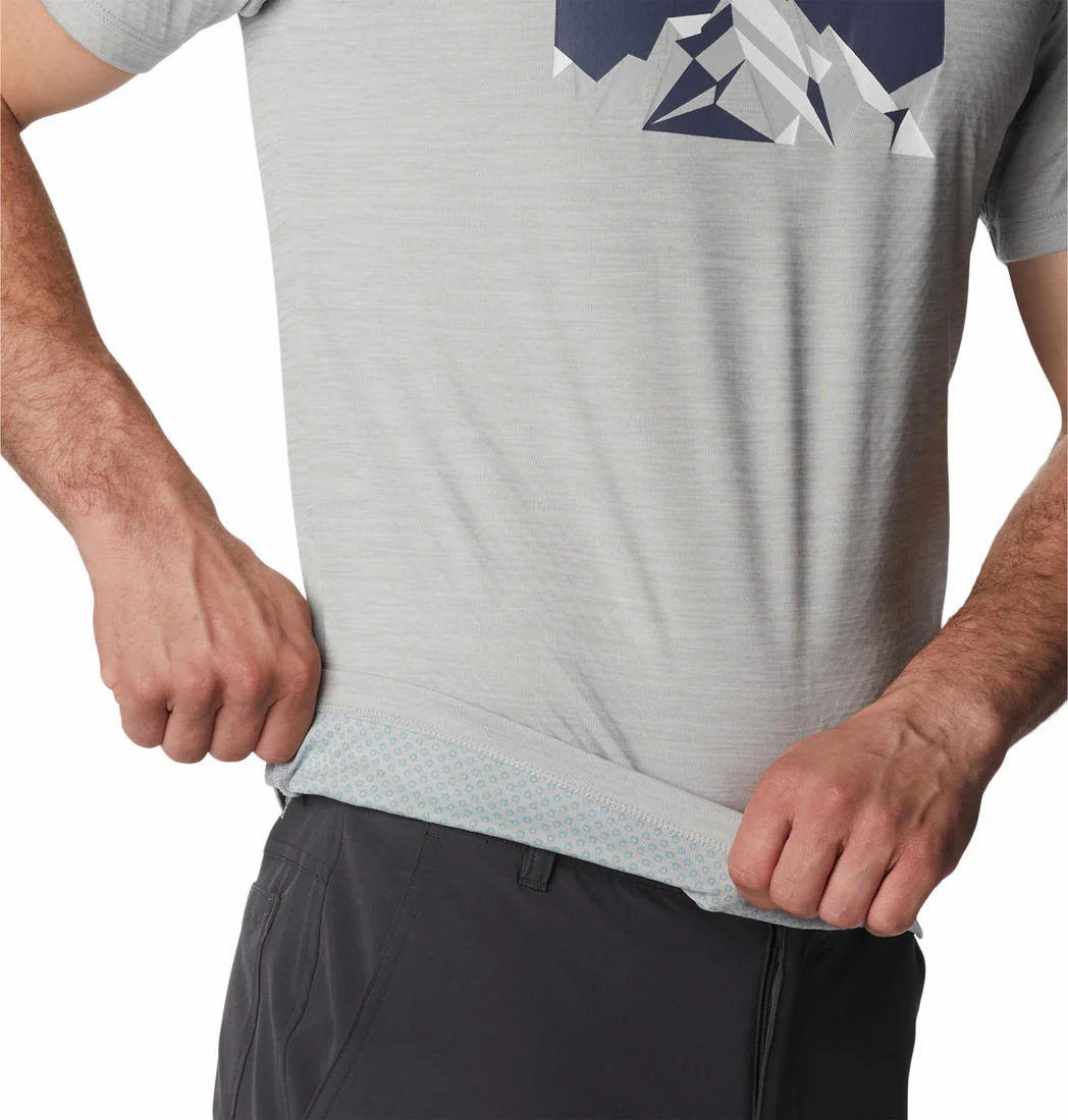 Columbia Men Grey Zero Rules Short Sleeve Graphic Shirt (Sun Protection) - Image 3