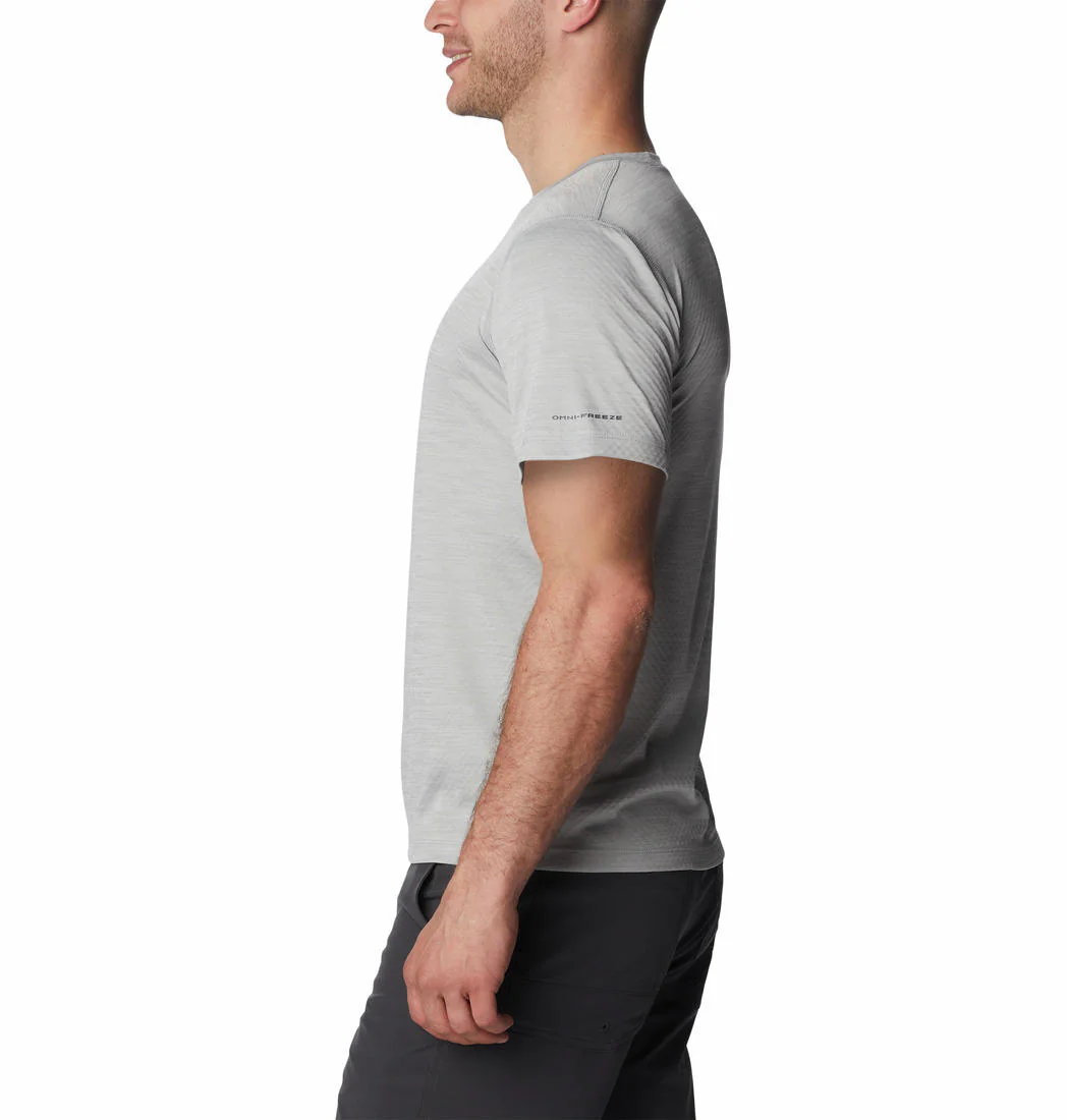 Columbia Men Grey Zero Rules Short Sleeve Graphic Shirt (Sun Protection) - Image 4
