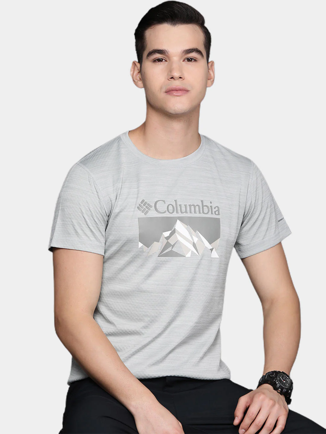 Columbia Men Grey Zero Rules Short Sleeve Graphic Shirt (Sun Protection) - Image 7