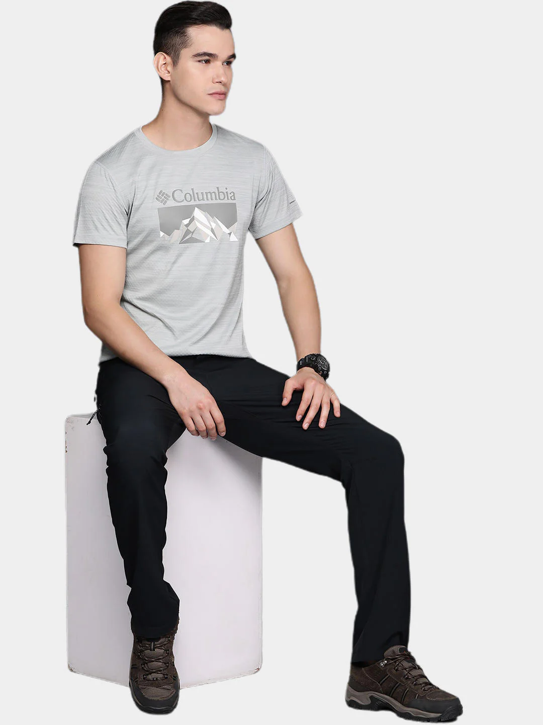 Columbia Men Grey Zero Rules Short Sleeve Graphic Shirt (Sun Protection) - Image 9