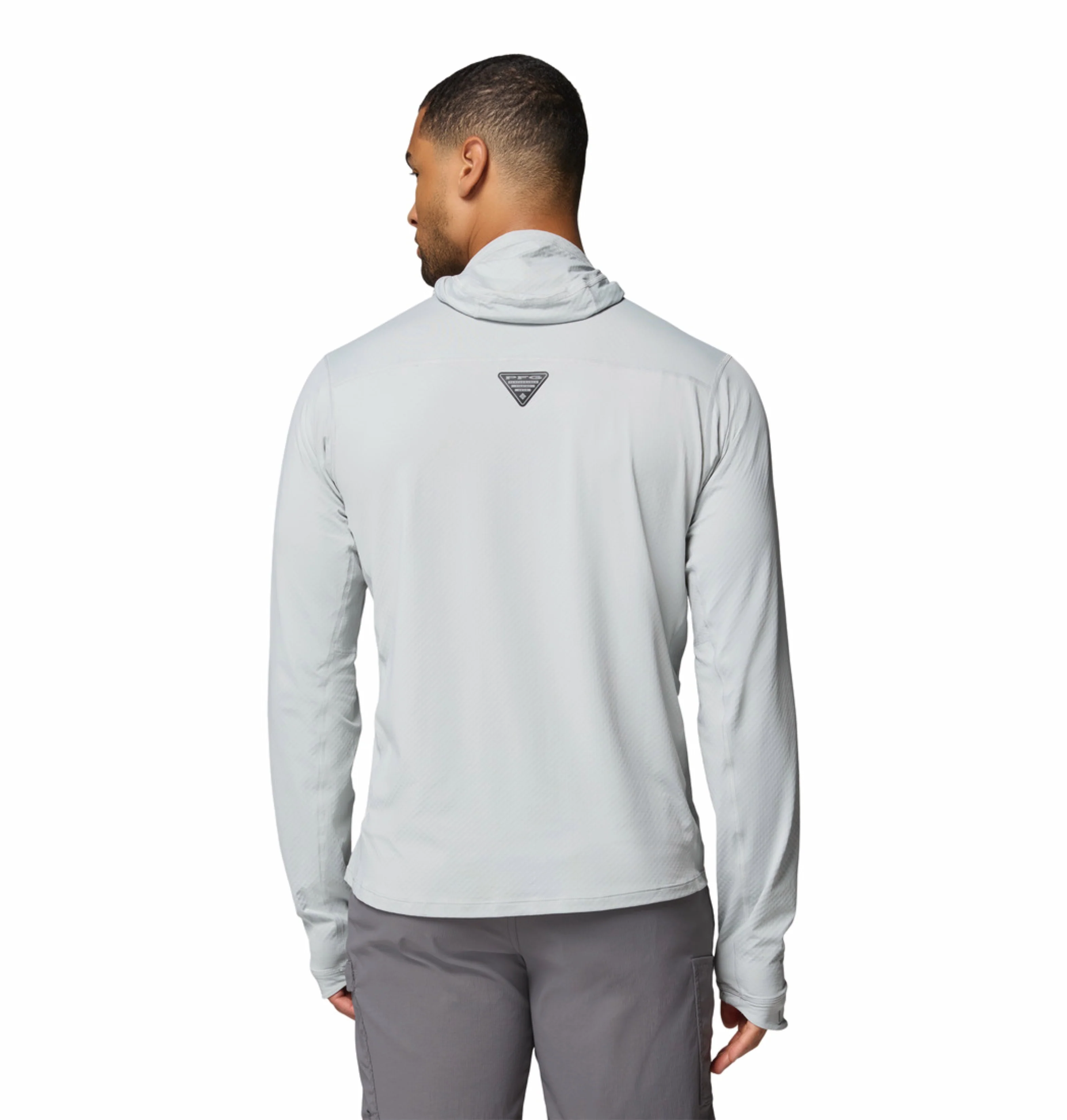 Columbia Men Light Grey Omni-Freeze Shadowcaster Zero Hoodie - Image 4