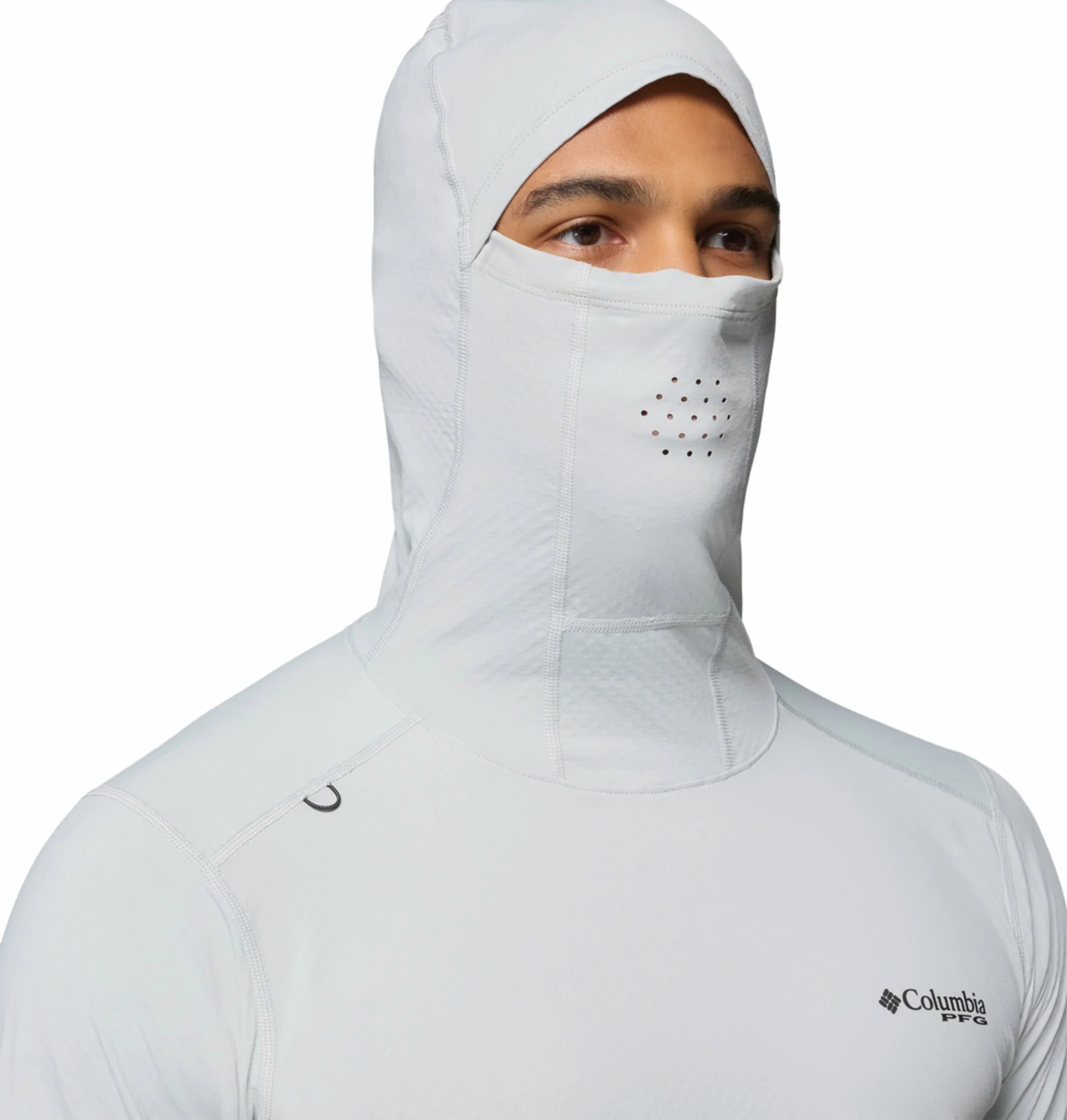 Columbia Men Light Grey Omni-Freeze Shadowcaster Zero Hoodie - Image 8