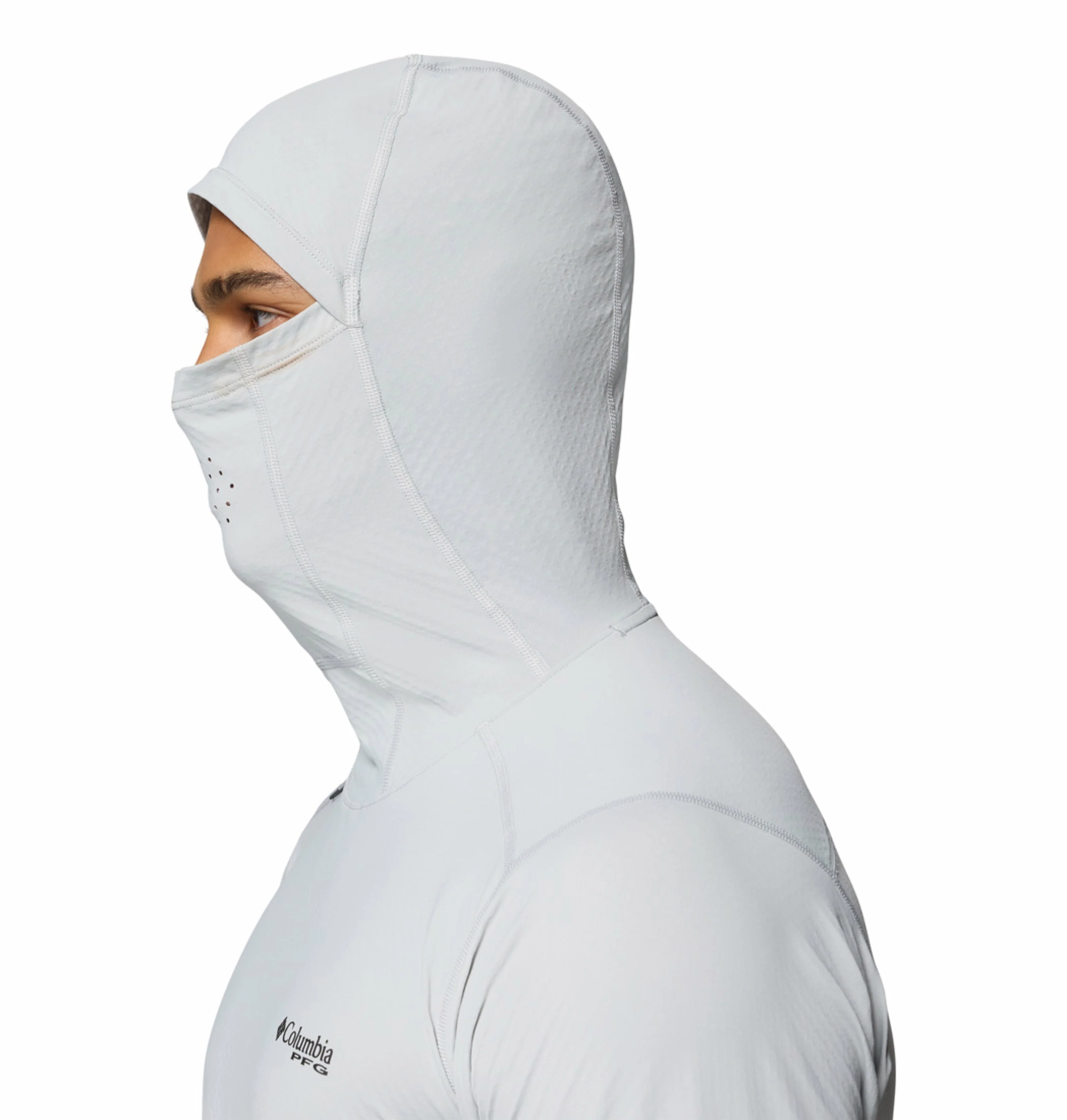 Columbia Men Light Grey Omni-Freeze Shadowcaster Zero Hoodie - Image 9