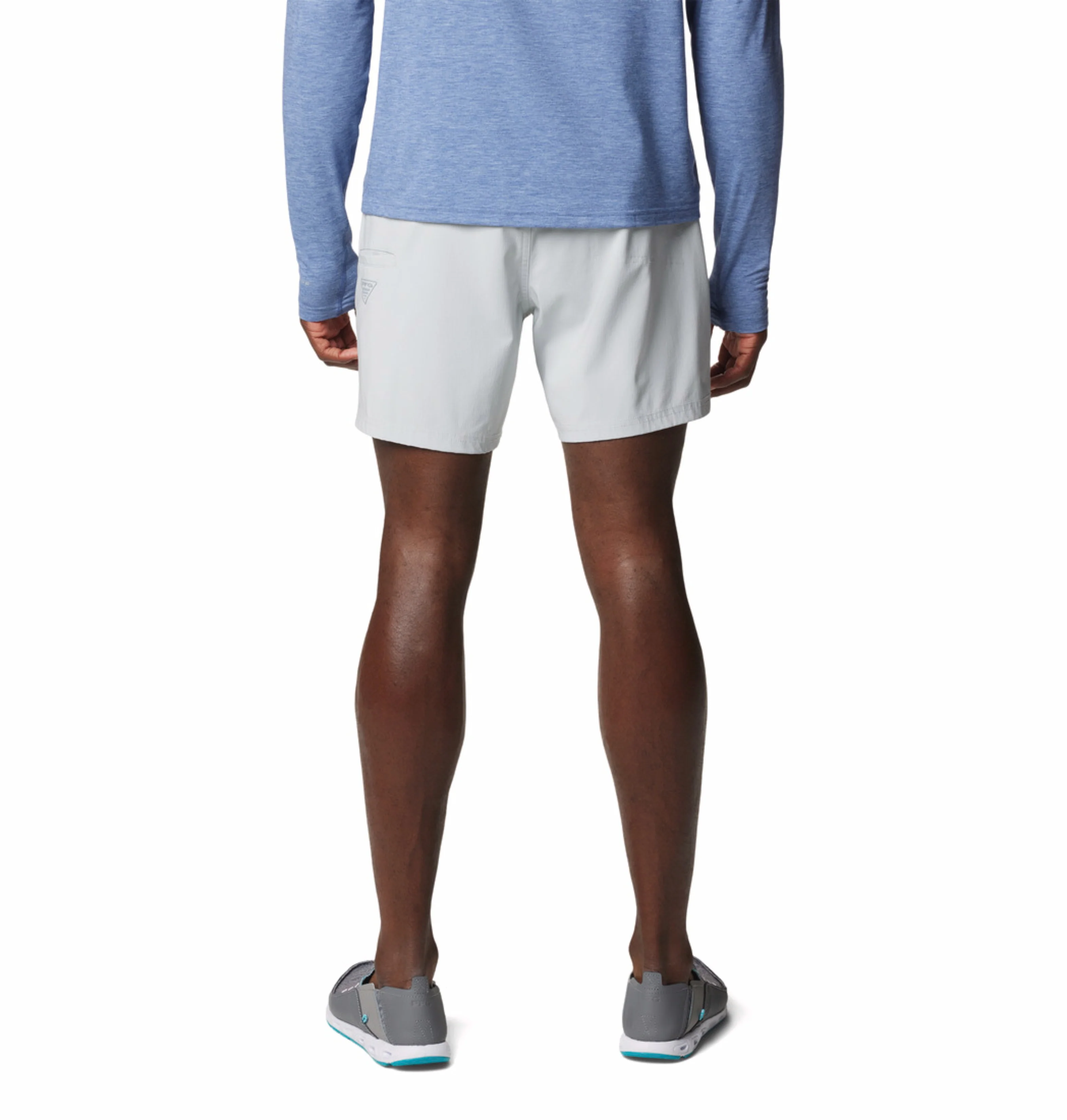 Columbia Men Light Grey Omni-Shade PFG Uncharted Short - Image 4