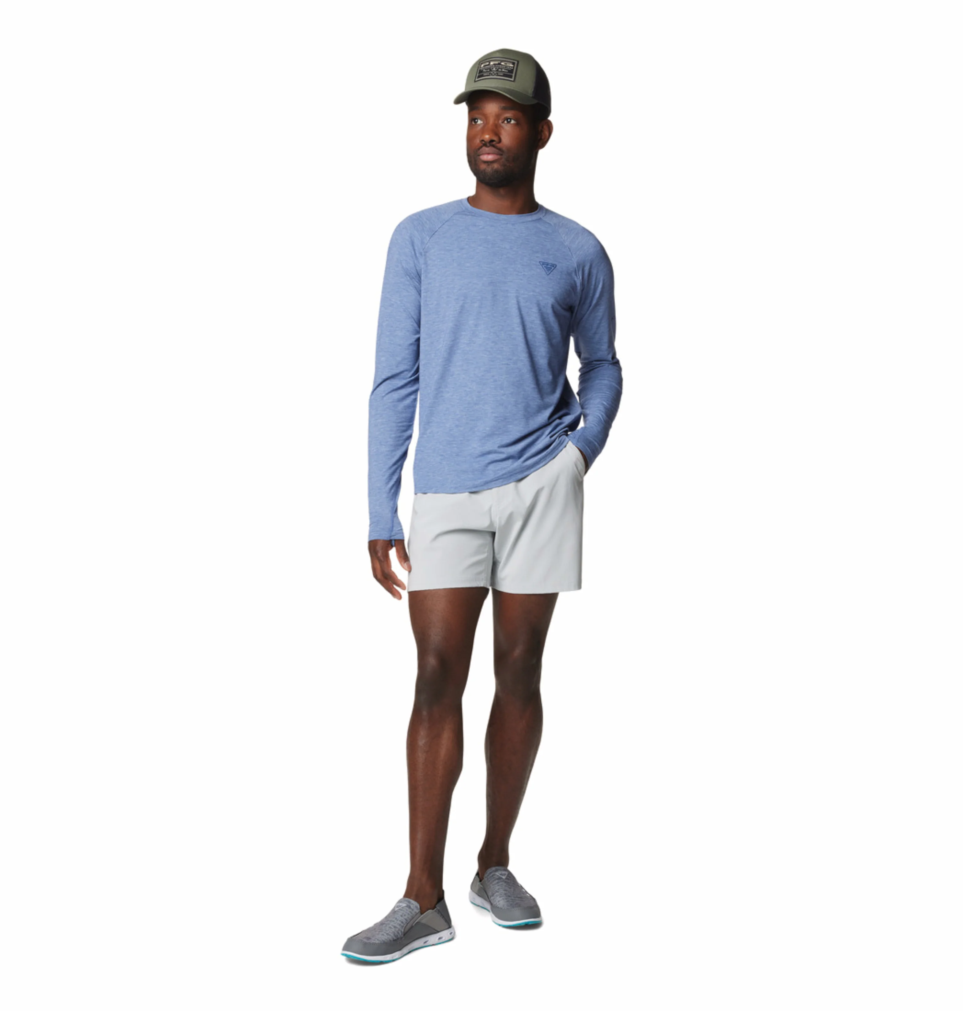 Columbia Men Light Grey Omni-Shade PFG Uncharted Short - Image 5