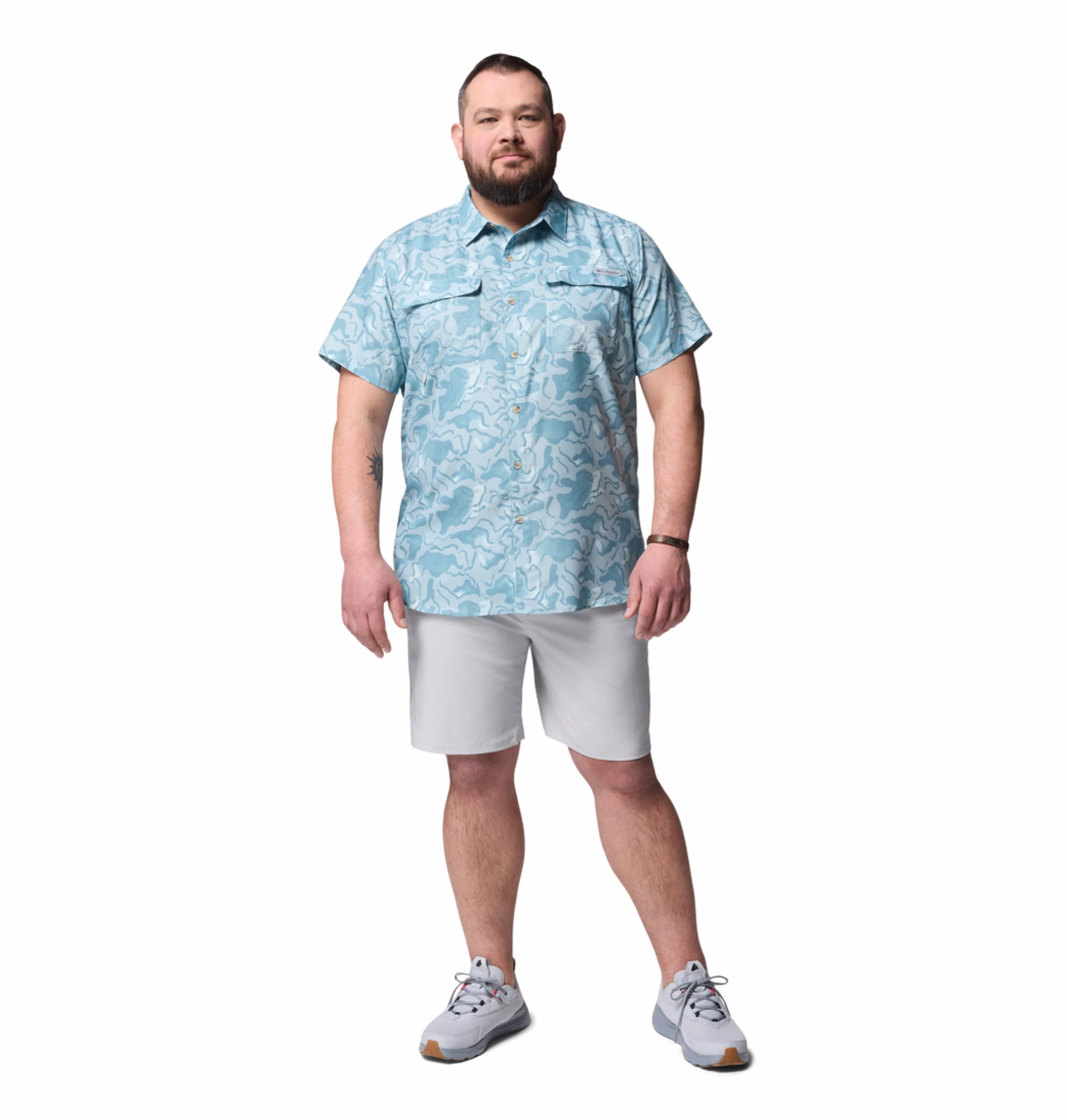 Columbia Men Light Grey Omni-Shade PFG Uncharted Short - Image 6