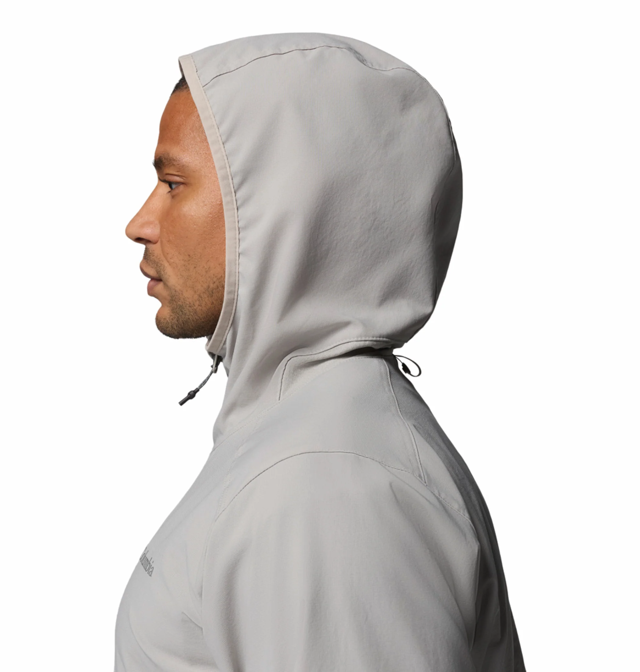 Columbia Men Light Grey Omni-Shield Trailborne Windbreaker - Image 8