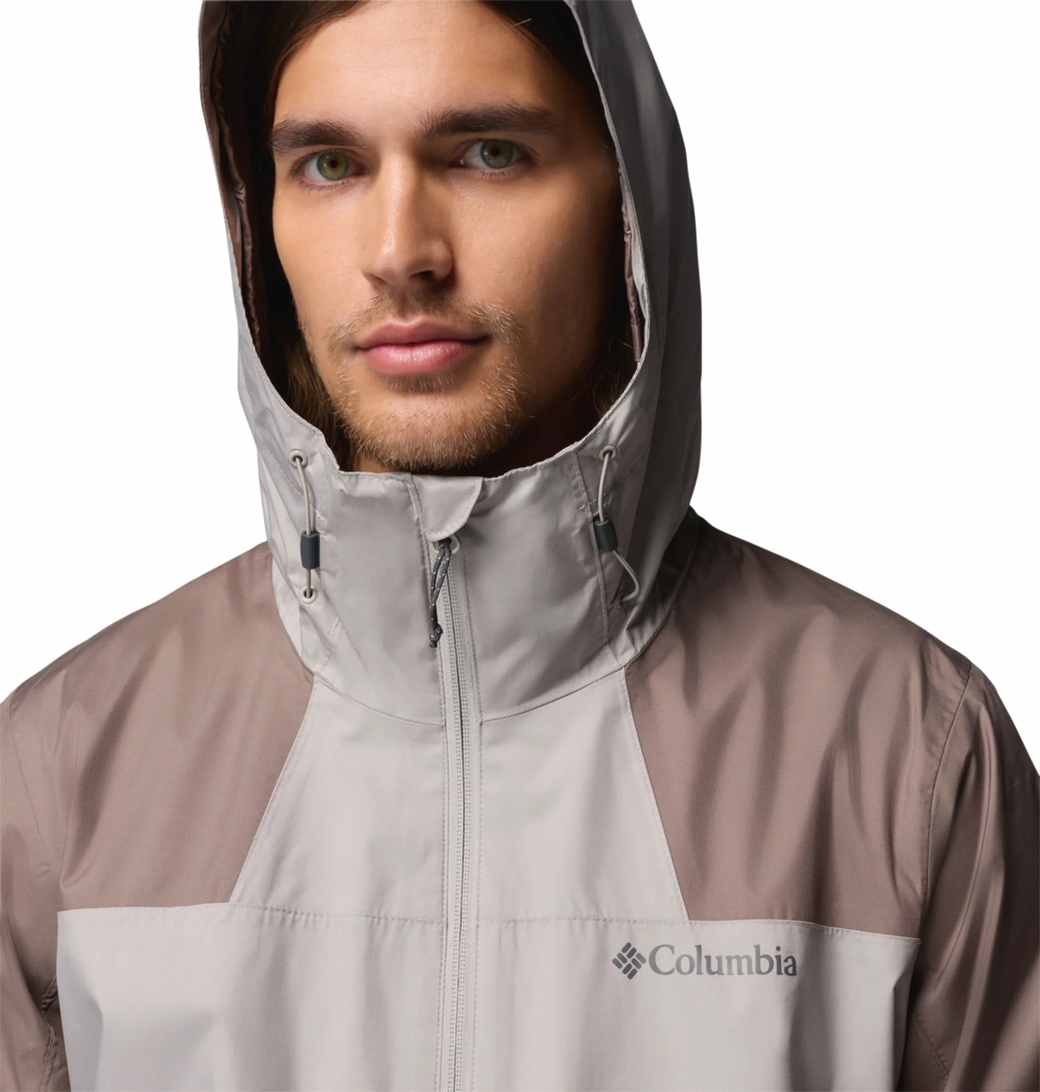 Columbia Men Light Grey Omni-Tech Inner Limits III Rain Jacket - Image 5