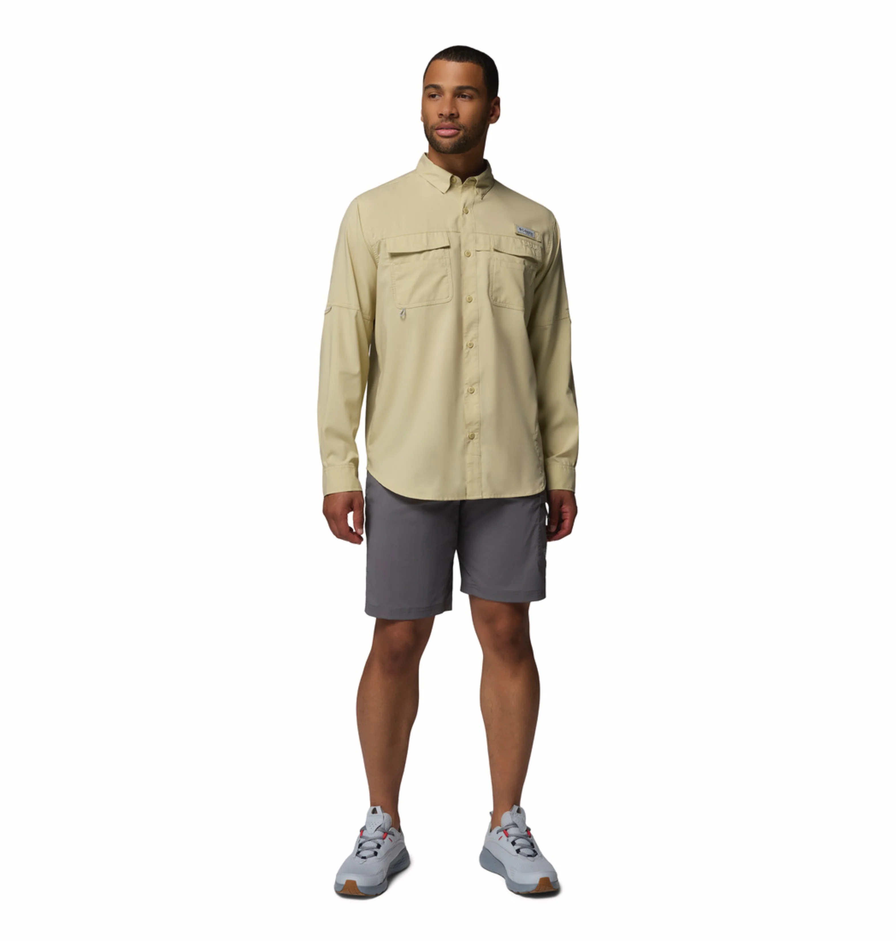 Columbia Men Lime green Omni-Shade Blood n Guts V Long Sleeve Shirt - Image 5