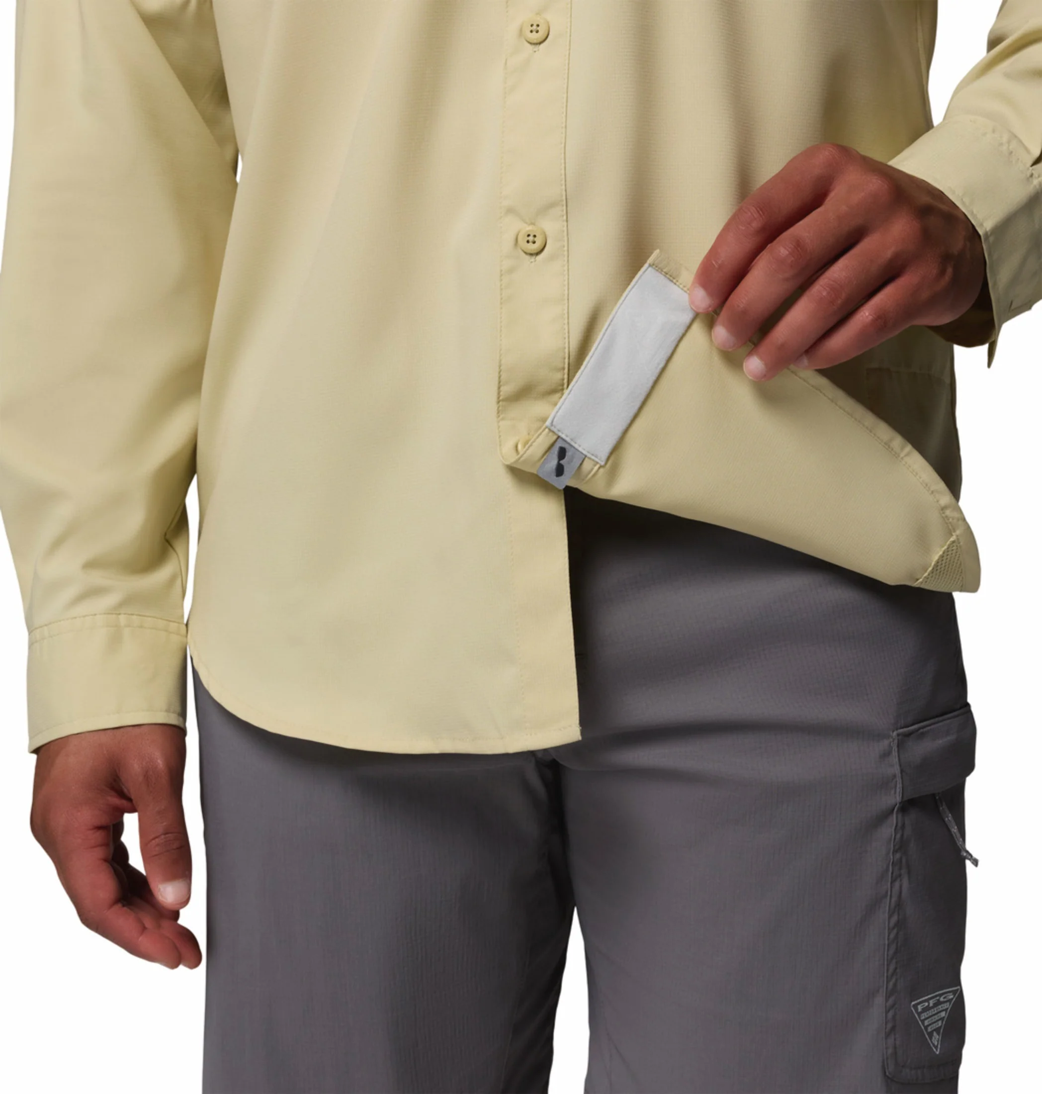 Columbia Men Lime green Omni-Shade Blood n Guts V Long Sleeve Shirt - Image 9
