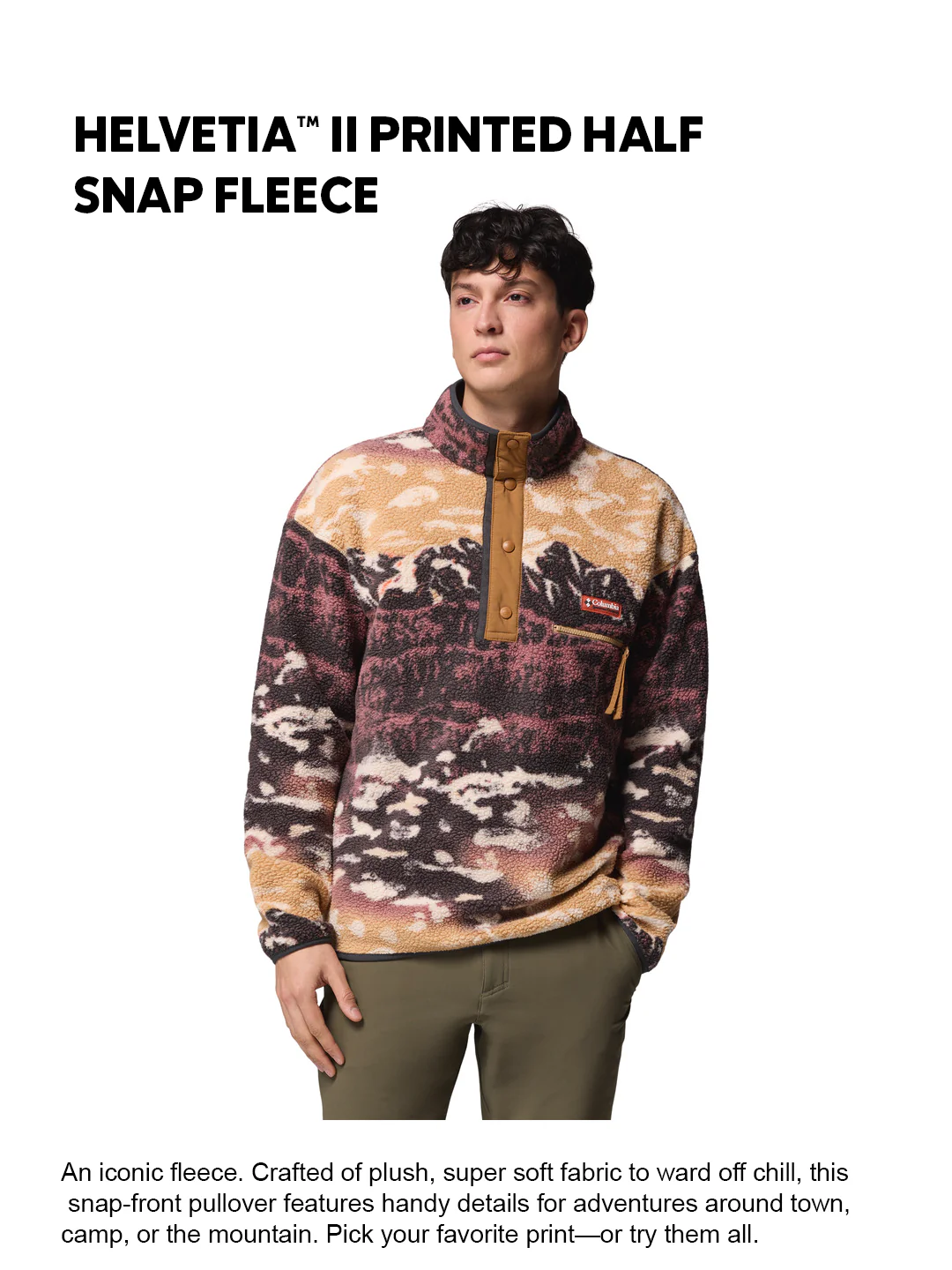 Columbia Men Maroon Helvetia II Pullover - Image 2