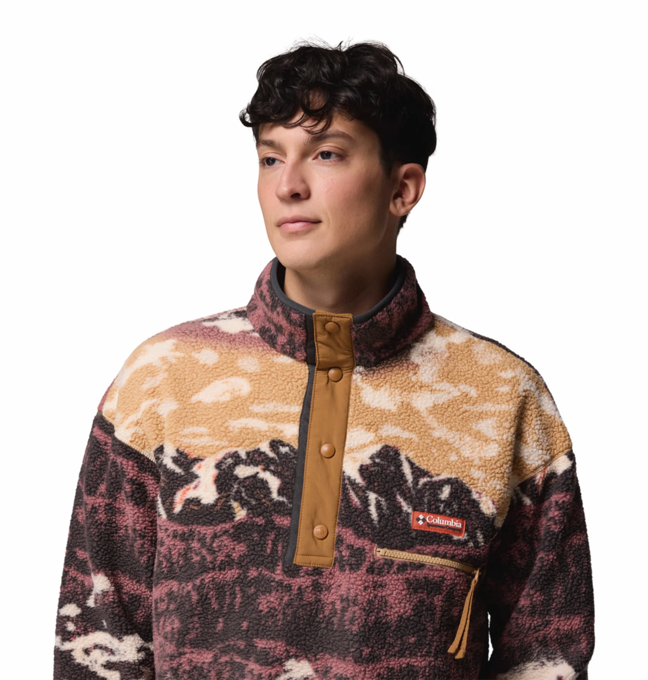 Columbia Men Maroon Helvetia II Pullover - Image 7