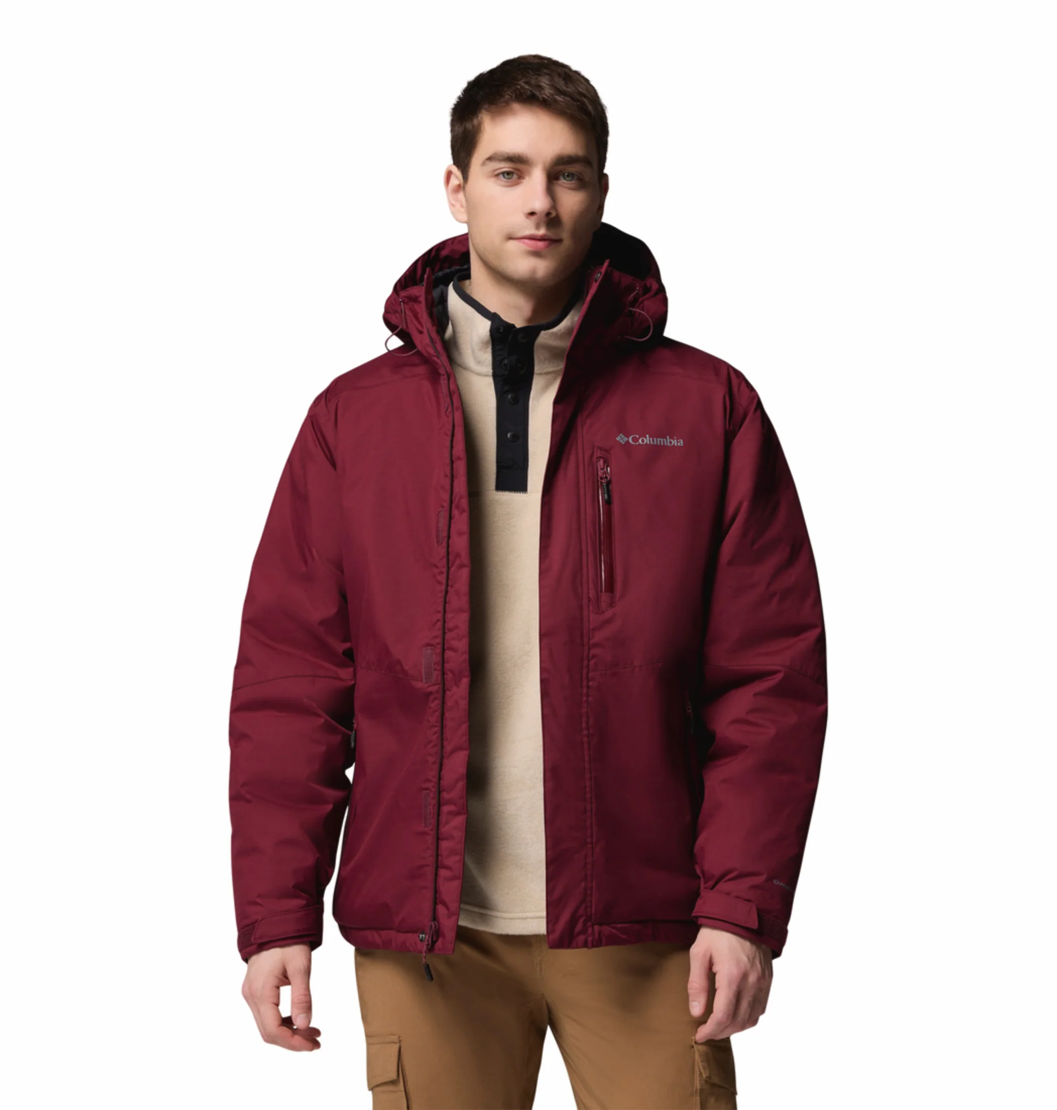 Columbia Men Maroon OmniHeat Infinity Oak Harbor II Insulated Jacket - Image 10