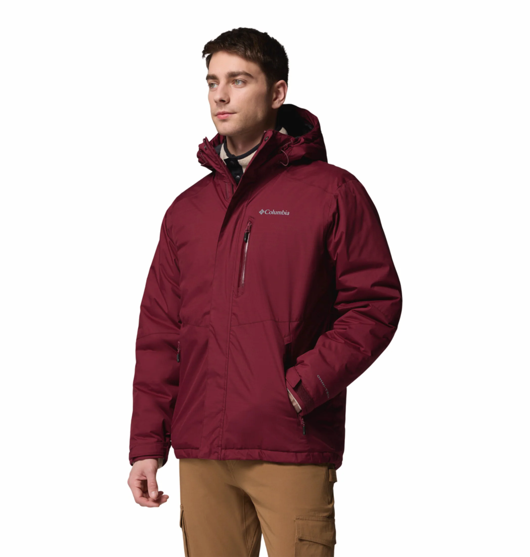 Columbia Men Maroon OmniHeat Infinity Oak Harbor II Insulated Jacket - Image 5