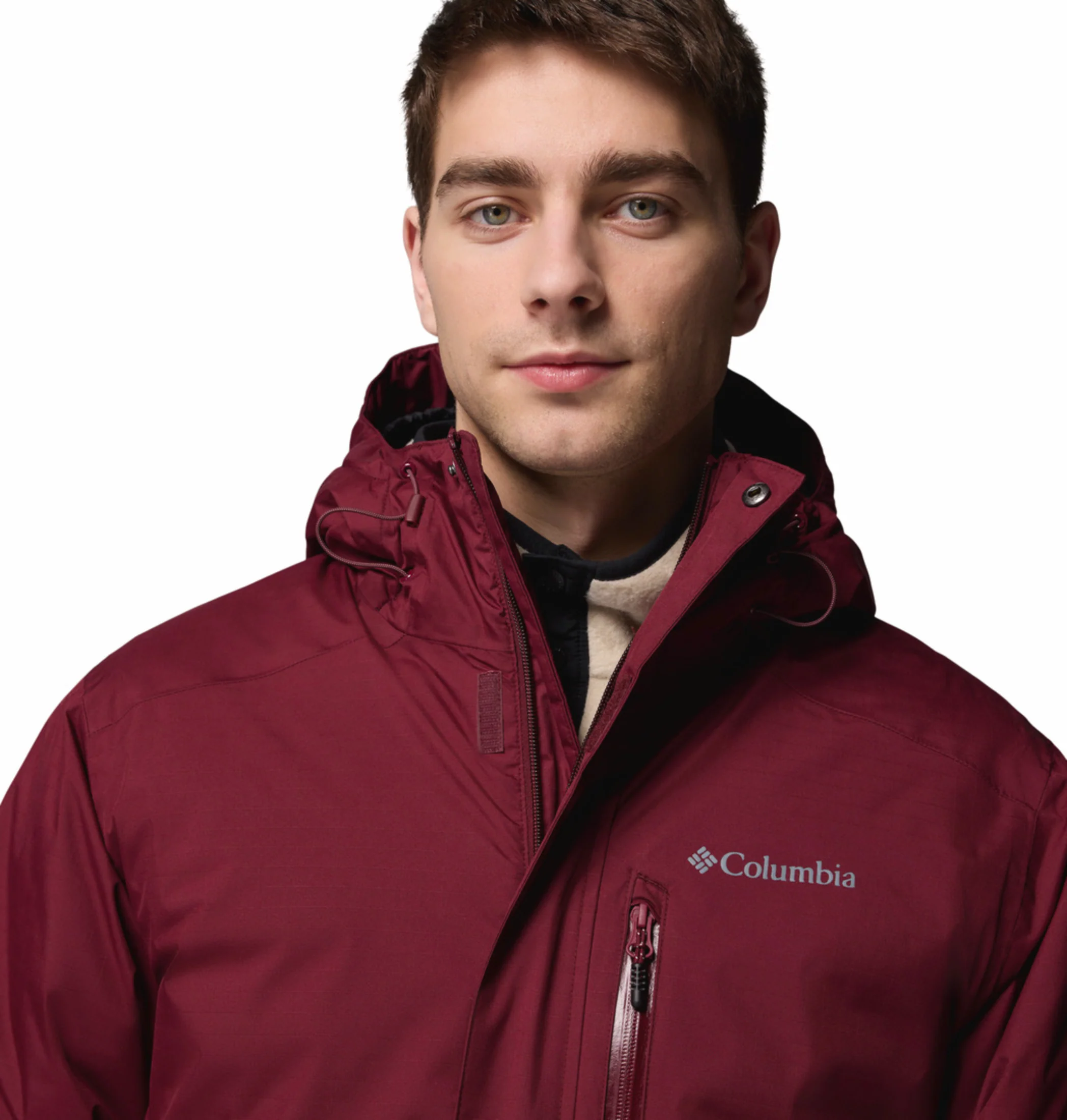 Columbia Men Maroon OmniHeat Infinity Oak Harbor II Insulated Jacket - Image 7