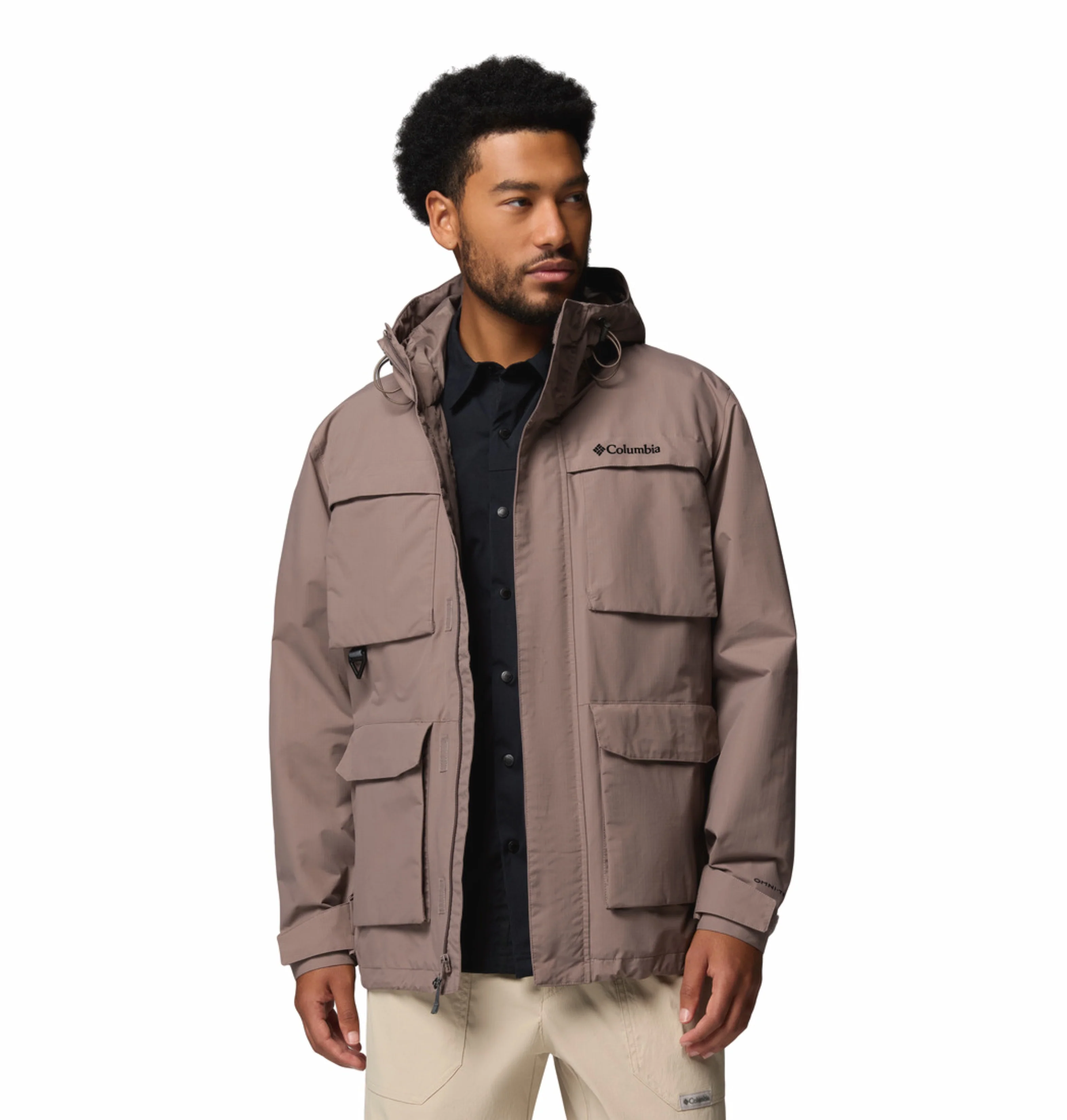 Columbia Men Mauve Omni-Tech Landroamer II Rain Jacket - Image 6
