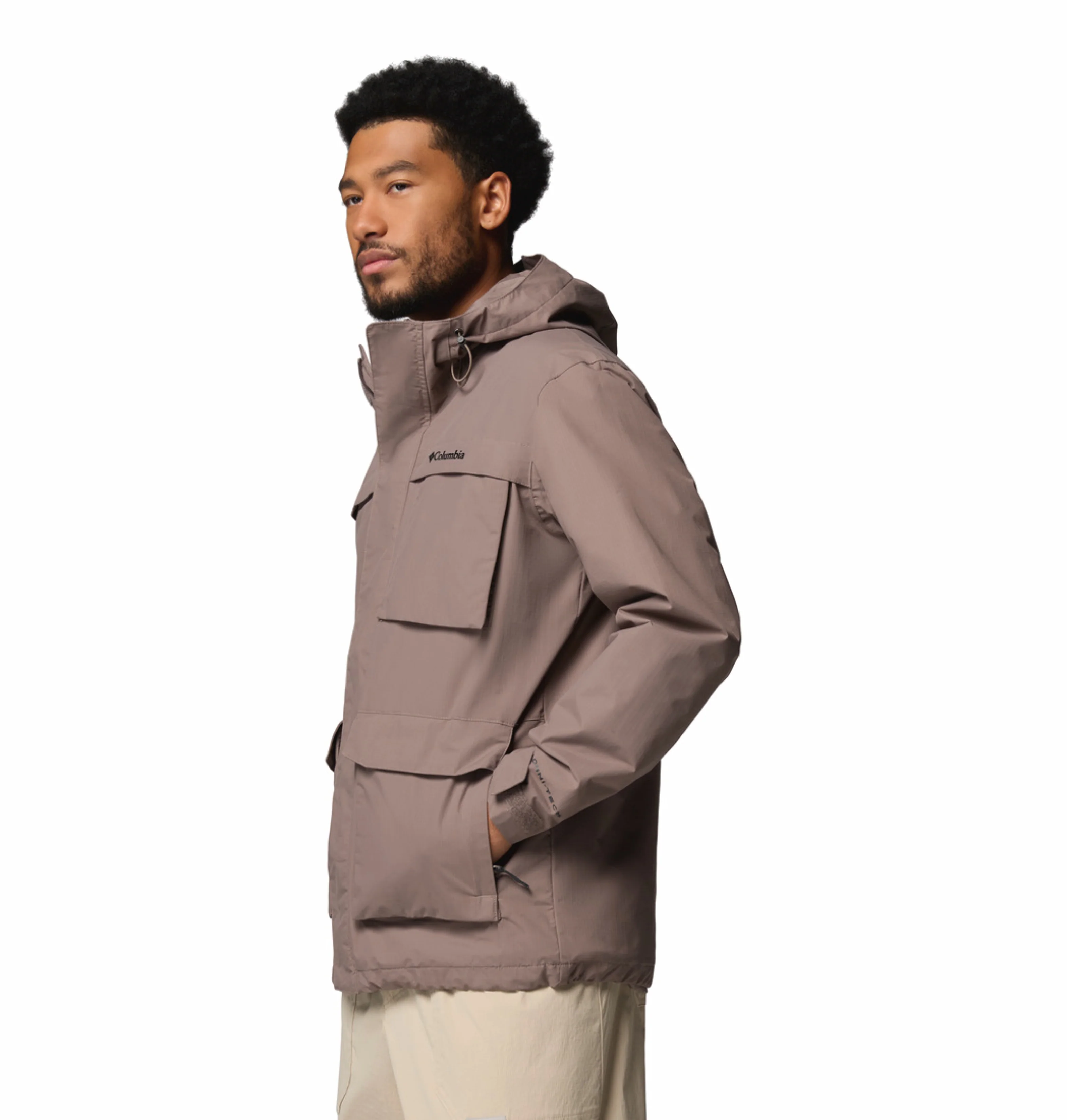 Columbia Men Mauve Omni-Tech Landroamer II Rain Jacket - Image 8