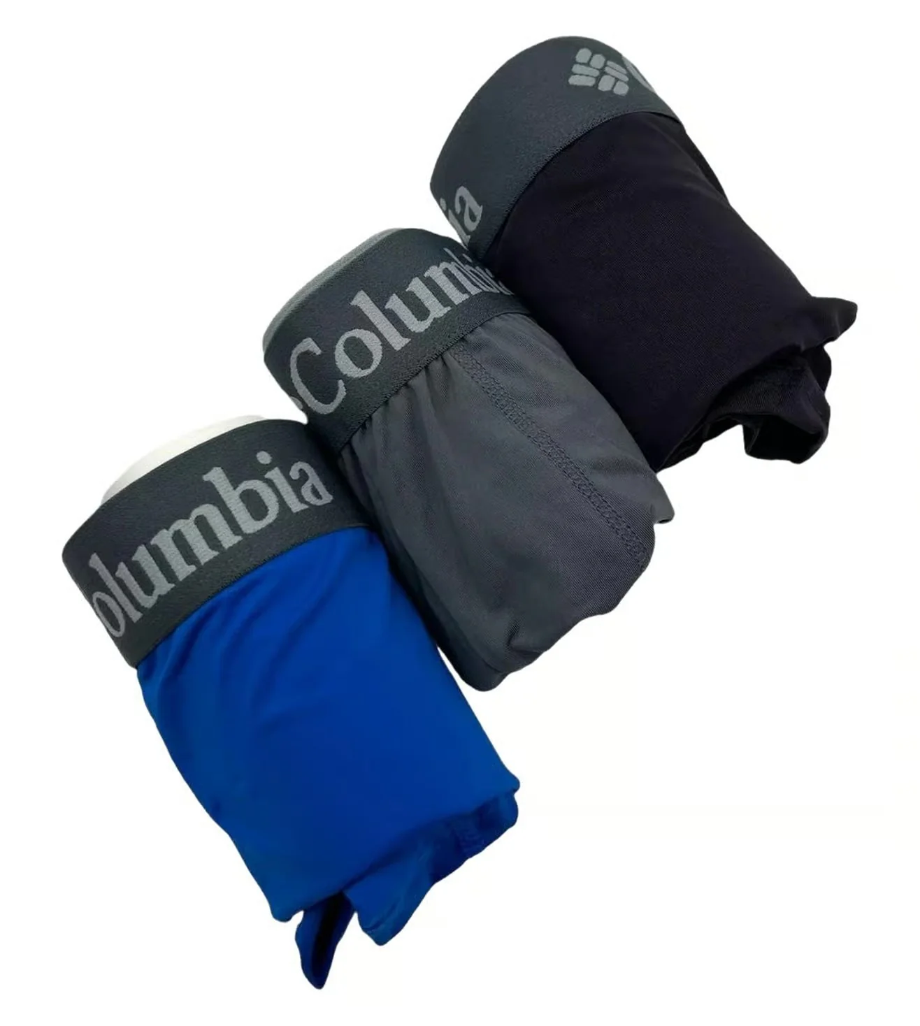 Columbia Men Multi Allover Mesh - Polyester / Stretch 3 Pack Solid Boxer Brief (Non Returnable) - Image 6