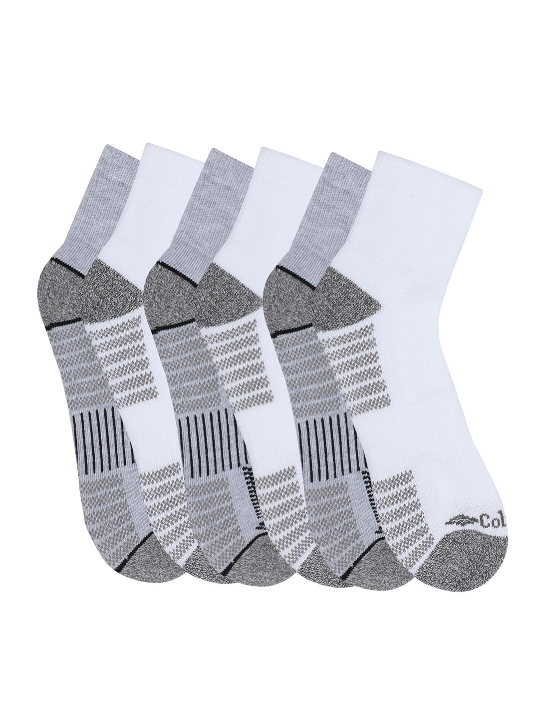 Columbia Men Grey SOCKS MN 6P NS/PIQ FTBED 6 PAIR  (6 Pair) (Non Returnable) - Image 2