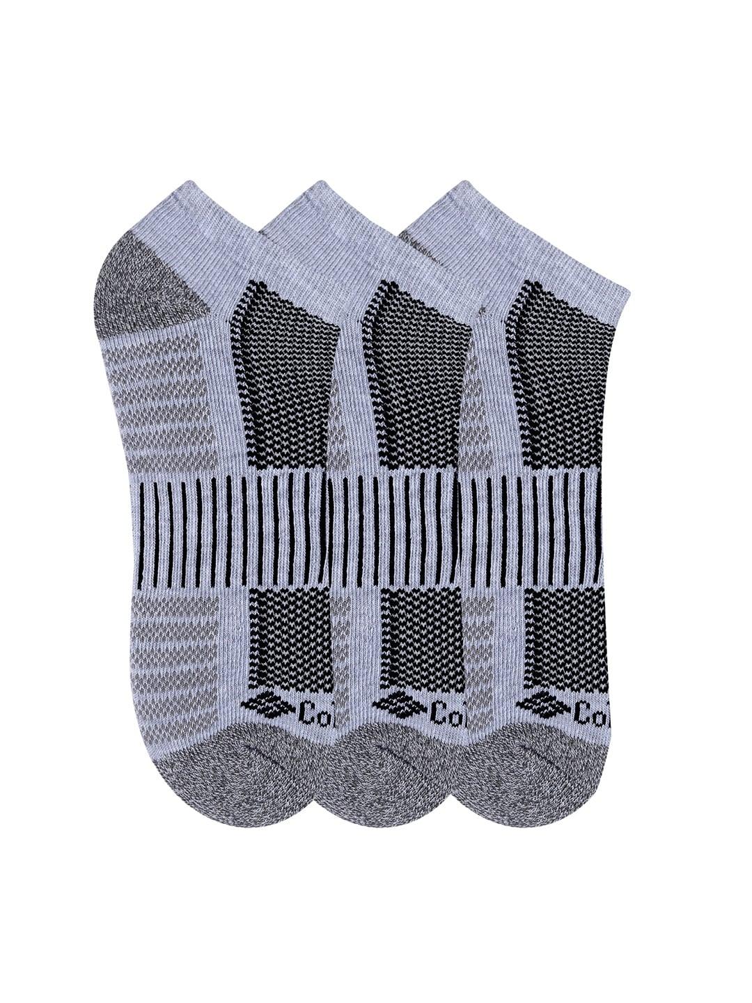 Columbia Men Grey SOCKS MN 6P NS/PIQ FTBED 6 PAIR  (6 Pair) (Non Returnable) - Image 3