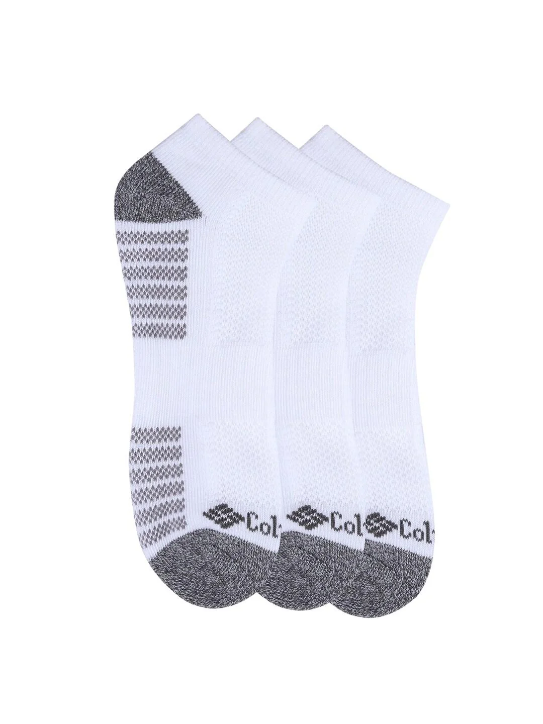 Columbia Men Grey SOCKS MN 6P NS/PIQ FTBED 6 PAIR  (6 Pair) (Non Returnable) - Image 5