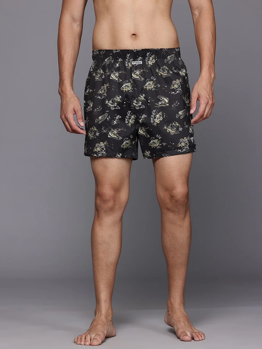 Columbia Men Black PFG 3 Pack Printed Woven Boxer (Non Returnable) - Image 5